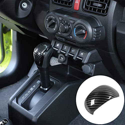 【送料無料】ANTC スズキジムニーjb64 jb74 シフトノブカバー ABS カーボン調 シフトグリップカバー Ji..