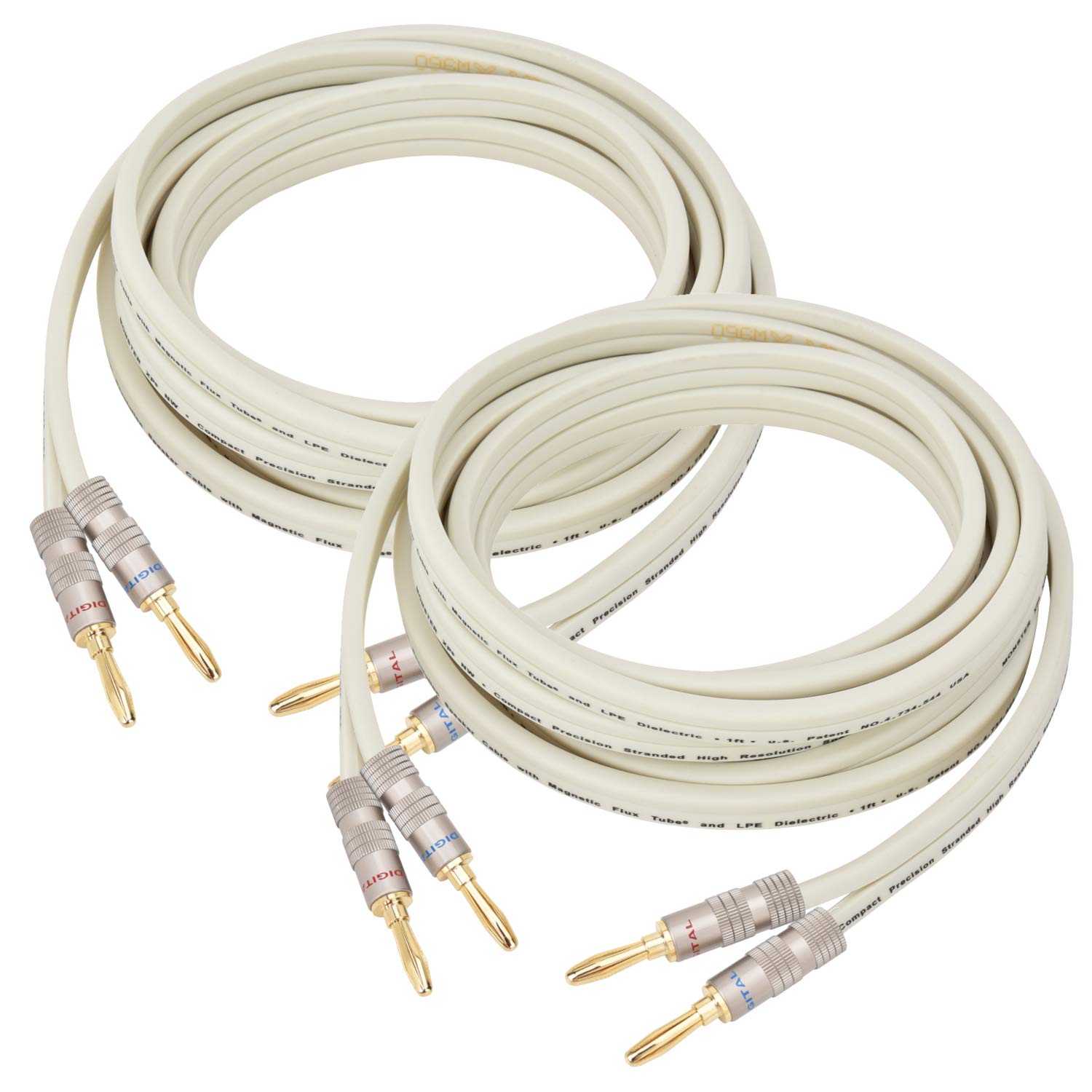 【送料無料】【LCYOUTH】スピーカーケーブル バナナプラグ バナナプラグ ケーブル 加工済み完成 ...