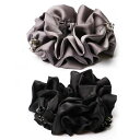 【送料無料】BIANHUAN シュシュ シンプル ヘアアクセサリー 大人 レディース かわいい おしゃれ プレゼント 2本セット