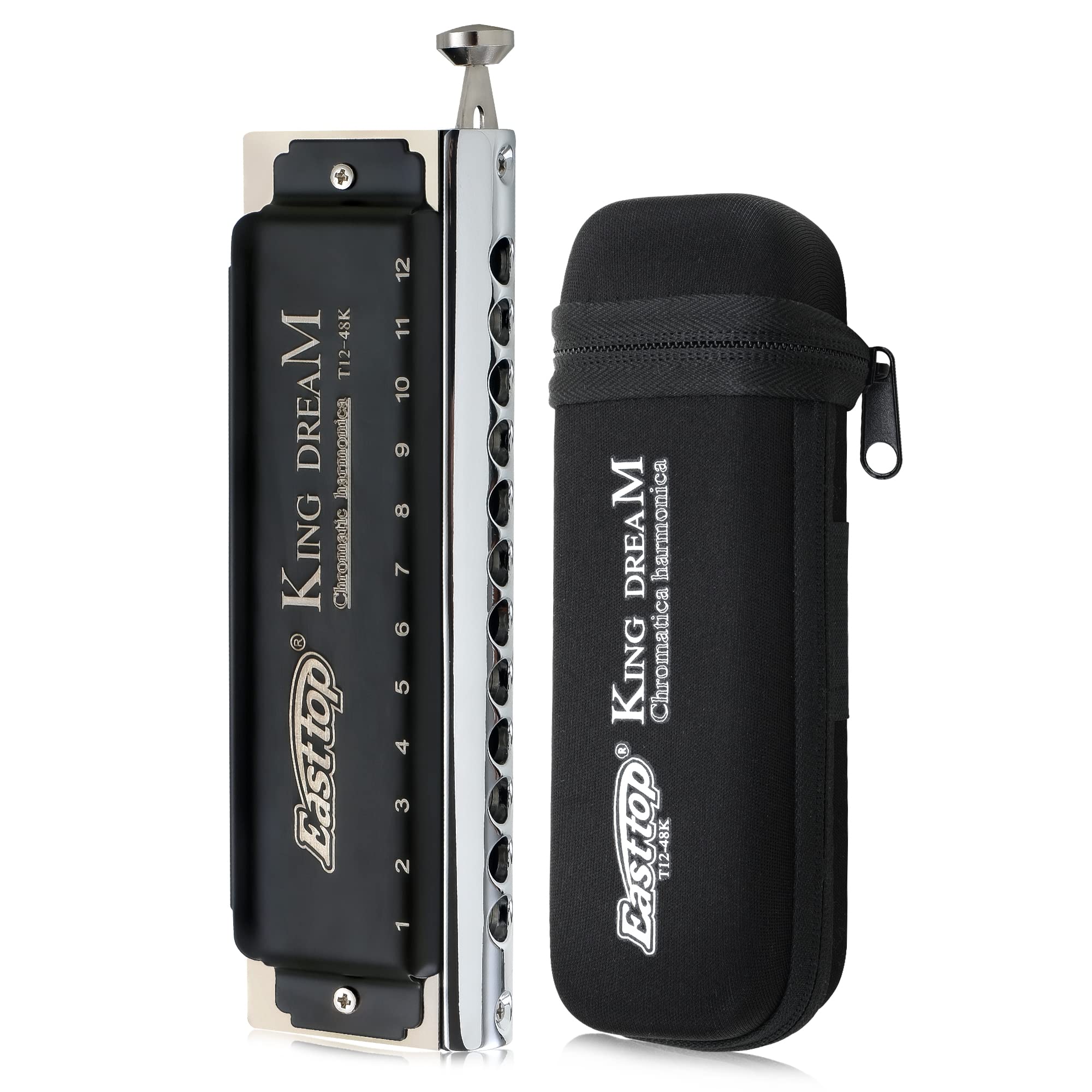 【送料無料】East topクロマチックハーモニカ C 12ホール48トーン 高気密加工 良い音色  ...