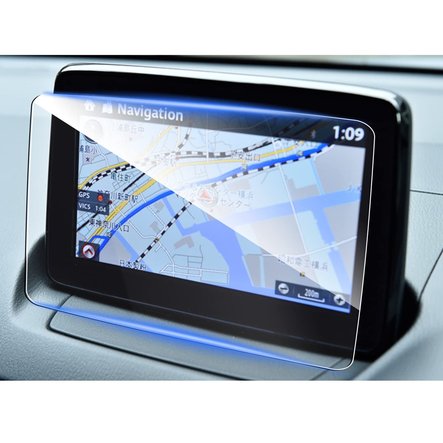 【送料無料】ruiya 強化ガラス MAZDA2 マツダ デミオ dj 専用 マツコネ 7インチ フィルム 保護フィルム..