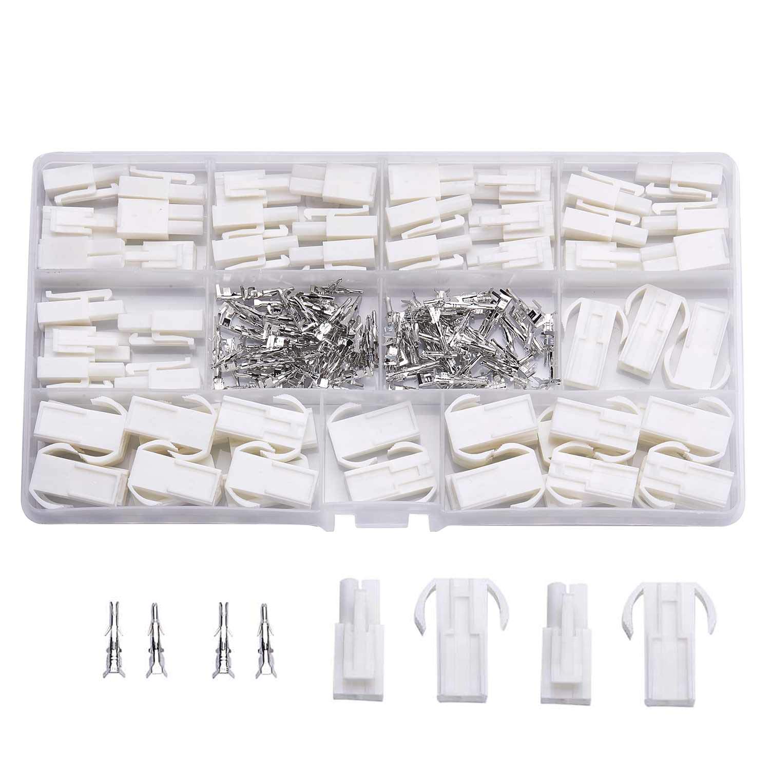 【送料無料】Litorange 180個セット RC用7.2Vコネクター オス&メス 2ピン タミヤコネクター 端子コネク..