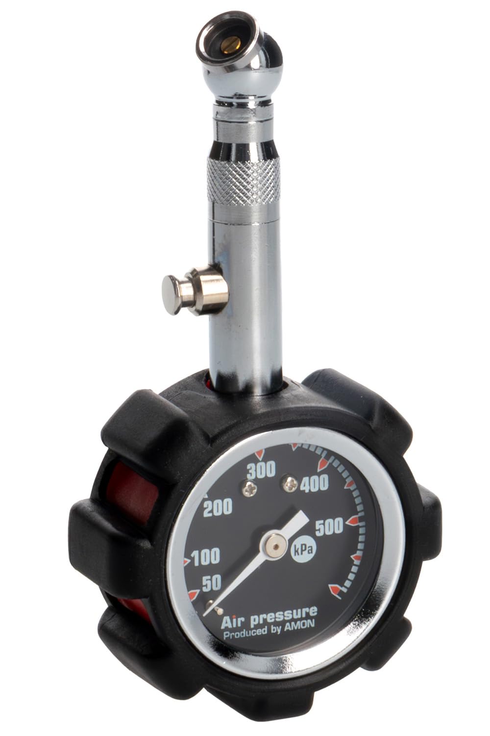 【送料無料】【限定】エーモン(amon) エアゲージ ブラック ラバープロテクト付 タイヤゲージ 空 ...