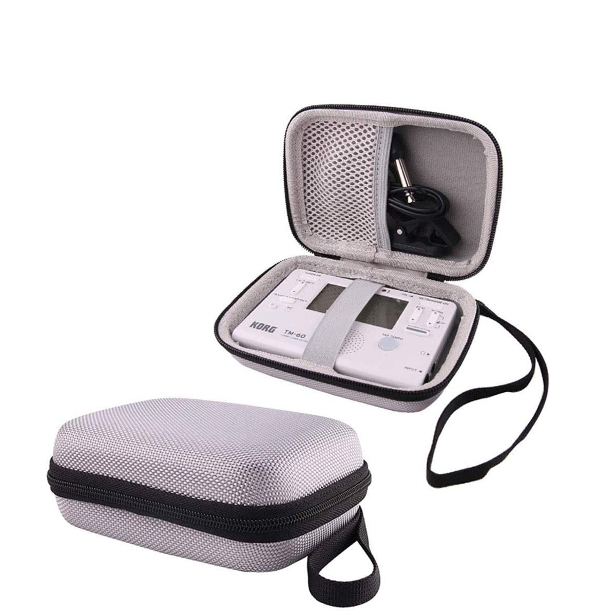 【送料無料】収納ケース用のヤマハ YAMAHA TDM-710/TDM-700G/KORG(コルグ) TM-70/TM-60/TM-50 チューナー/メトロノーム 対応収納ケース -WERJIA (グレー)