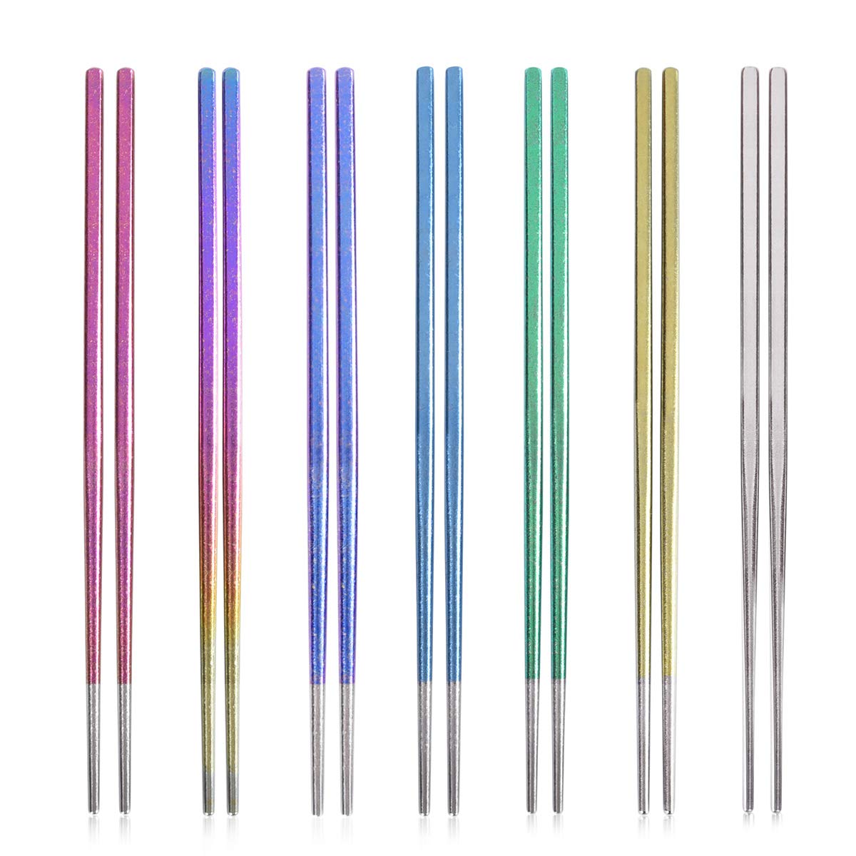 【送料無料】Boundless Voyage チタン 箸 キャンピングチタン箸 角箸 アウトドア箸 カラーチタン 超軽..