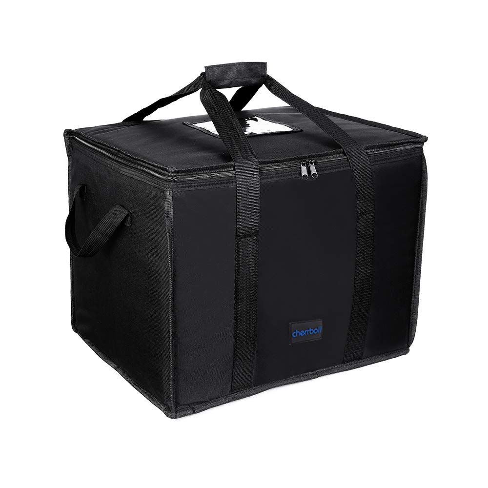 【送料無料】[cherrboll] 保冷保温防水エコバッグ 商用グレードの耐久性のおりたたみ可能 ある食品配達バッグ 出前専用 ピザ