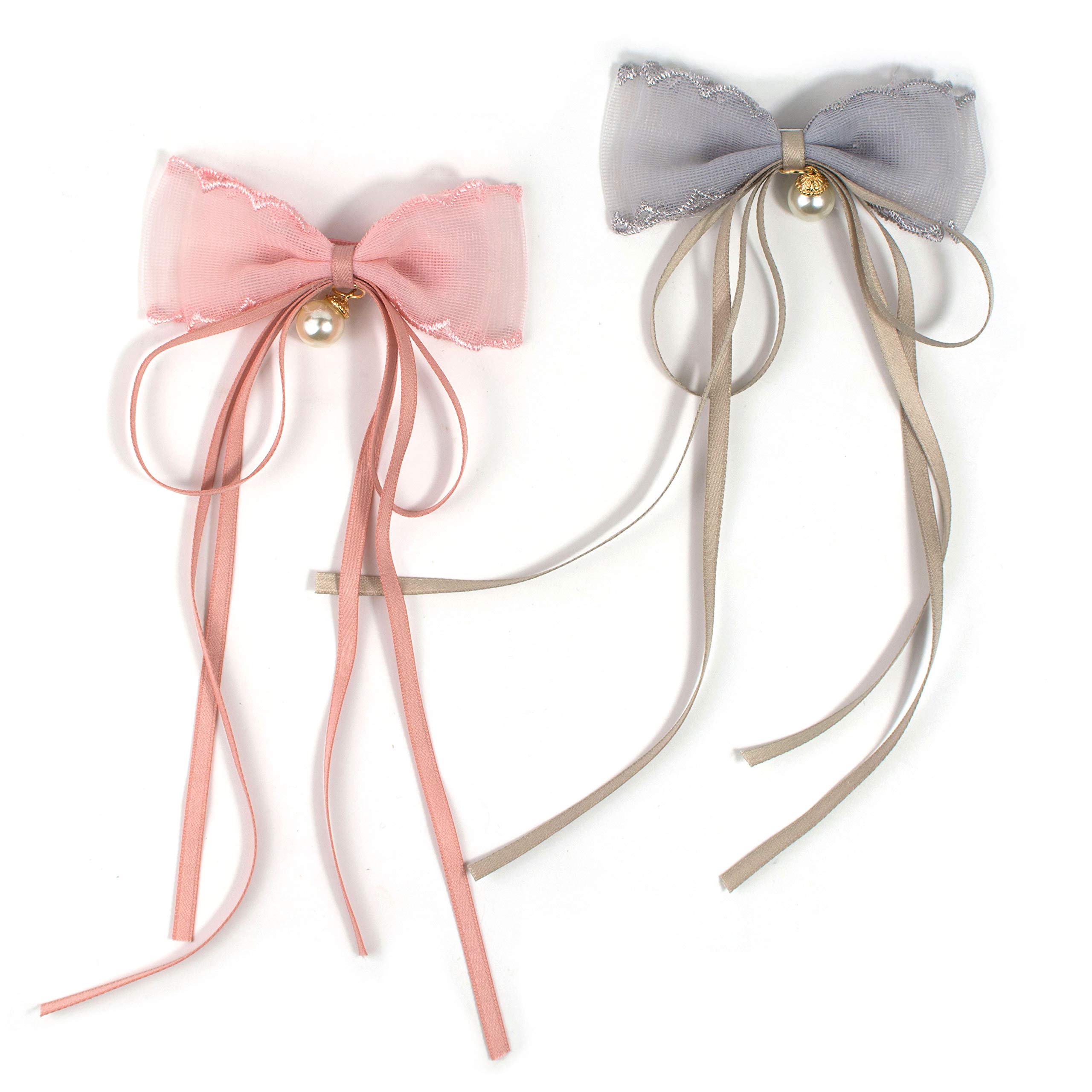 【送料無料】BIANHUAN ベビー ヘアクリップ リボン ヘアピン 子供 かわいい 2個セット へあアクセサリー かみかざり かみどめ クリップ ヘアバンド ヘアアクセサリー 女性 女の子 結婚式 パーティー 花火大会