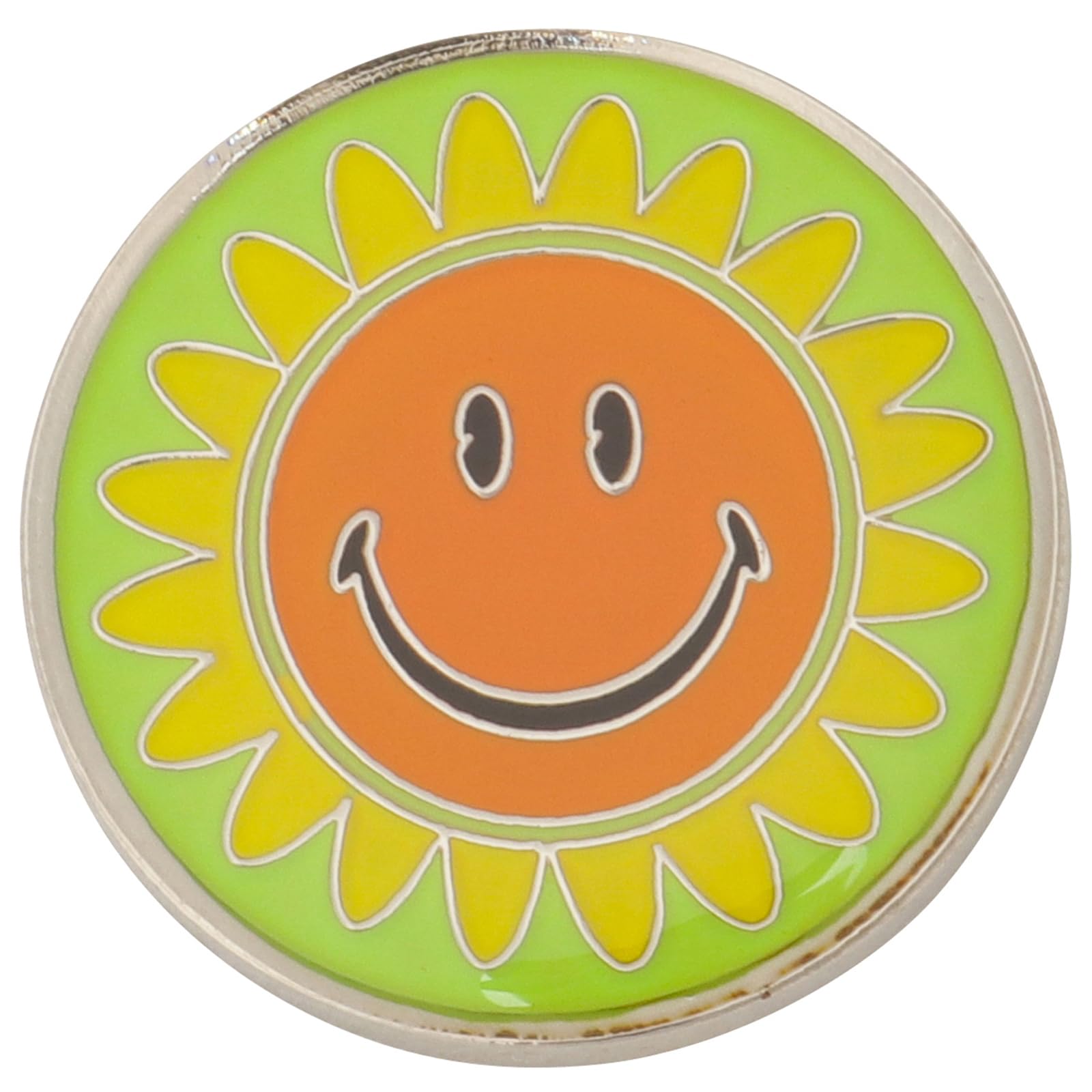 【送料無料】Tabata(タバタ) ゴルフマーカー マグネット グリーンマーカー かわいいデザイン グラウンドゴルフ 磁石 芝に目立つ色 ゴルフ用品 コンペ景品 プレゼント ひまわり 向日葵 ゆるかわ 台座別売り GV0883 P