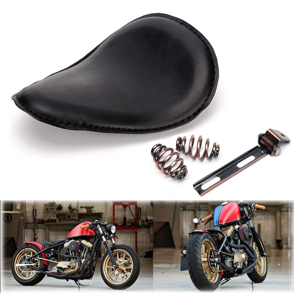 【送料無料】Karun ザーオートバイカスタムソロスプリングブラケットシートハードボトム ート FOR ホン..