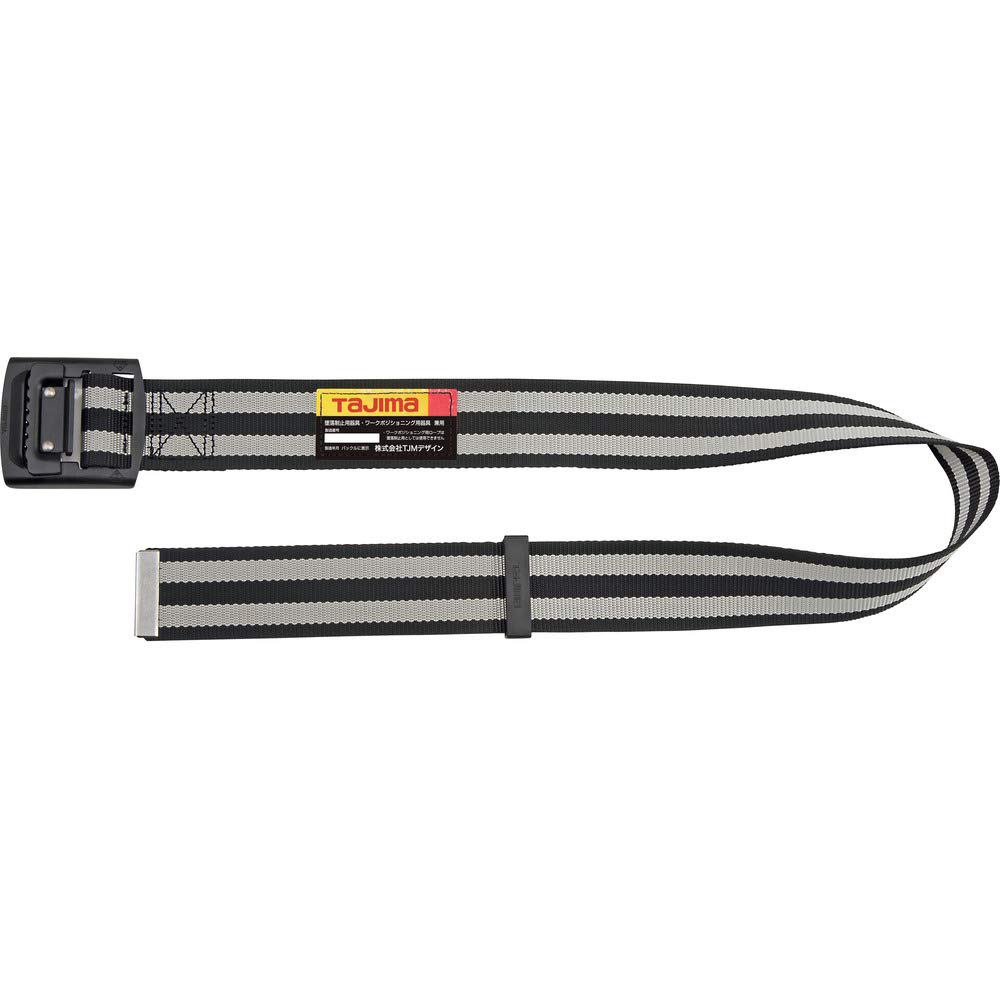 【送料無料】タジマ 新規格安全帯 胴ベルトSサイズ ボーダー白 BAS110-BWH 長さ110cm 革手袋でも操作が..