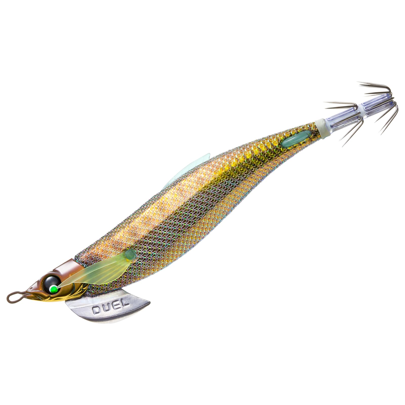 【送料無料】DUEL(デュエル) エギ: EZ-Q フィンプラス ランガン 3.5号 BLGA:09 ブルー夜光ゴールドリア..