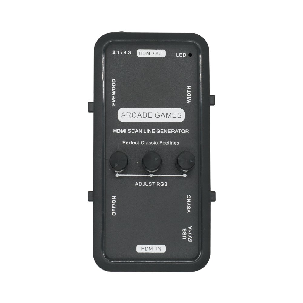 【送料無料】Mcbazel HDMIスキャンラインジェネレーター - レトロゲーム/アーケード/エミュレータ用 CRT効果を再現-ブラック