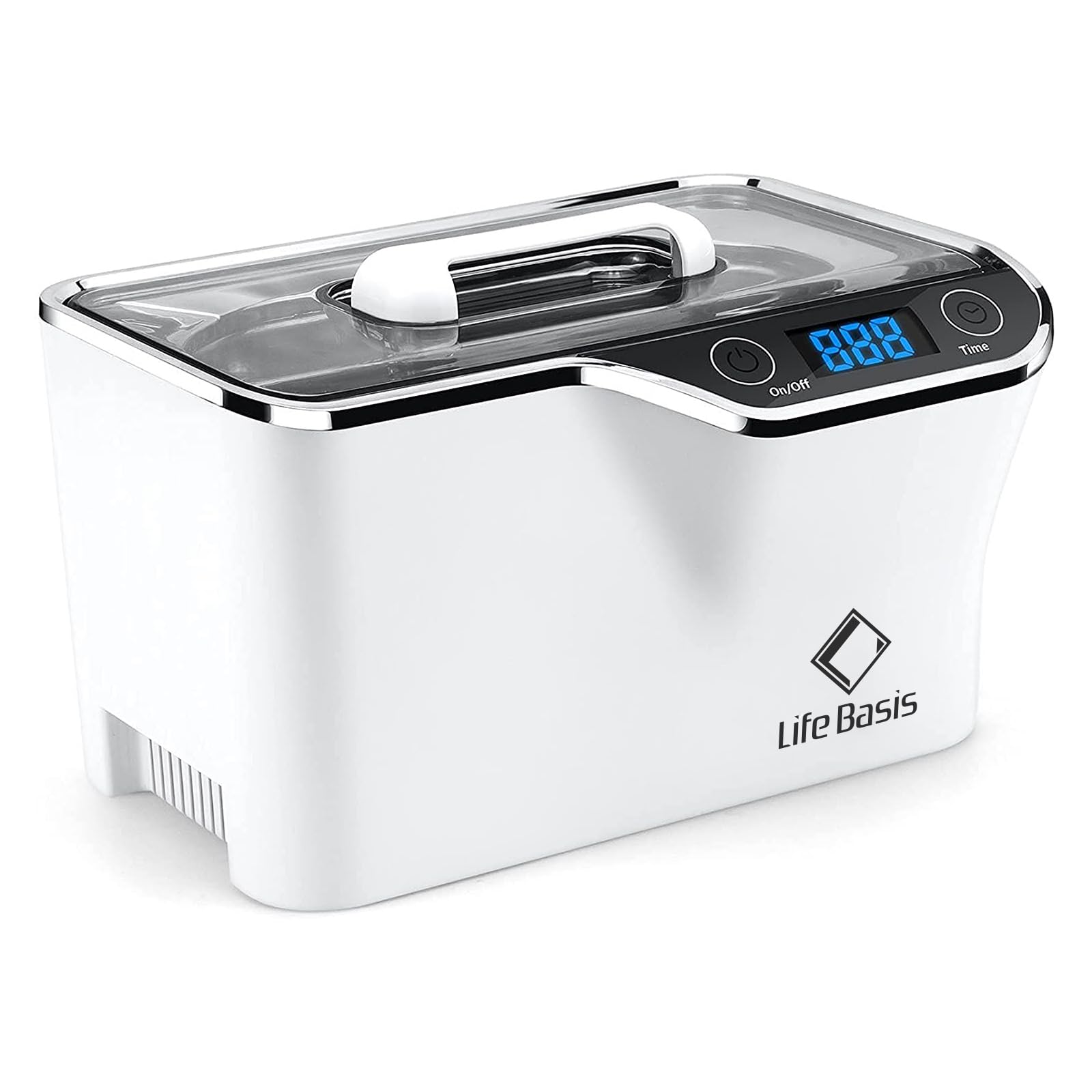【送料無料】LifeBasis 超音波洗浄機 600ml 強い振動子で強力洗浄 改善仕様 42,000Hz メガネ洗浄機 5段..