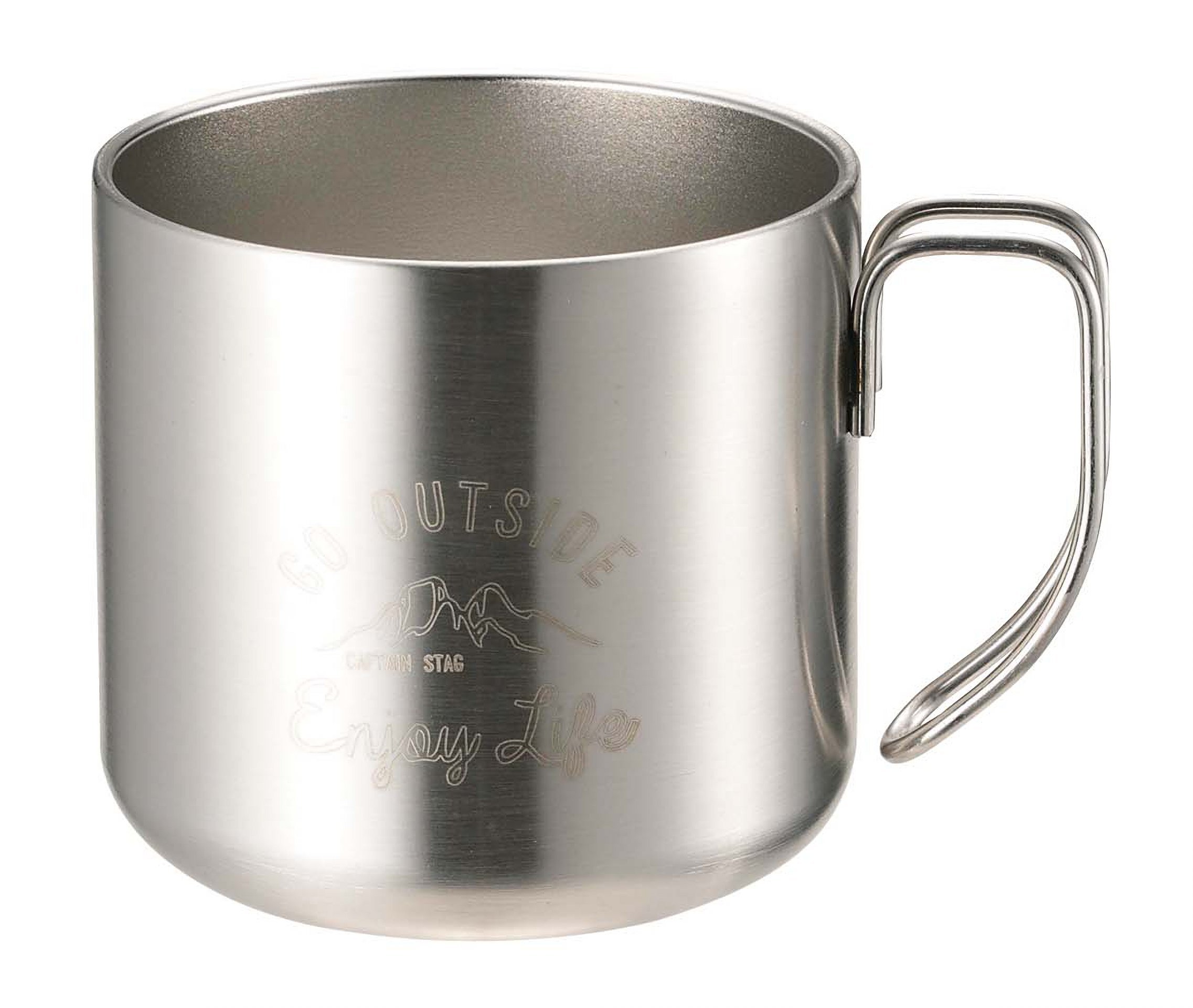 【送料無料】キャプテンスタッグ(CAPTAIN STAG) マグカップ コップ ダブルステンレス 真空断熱 保温・..