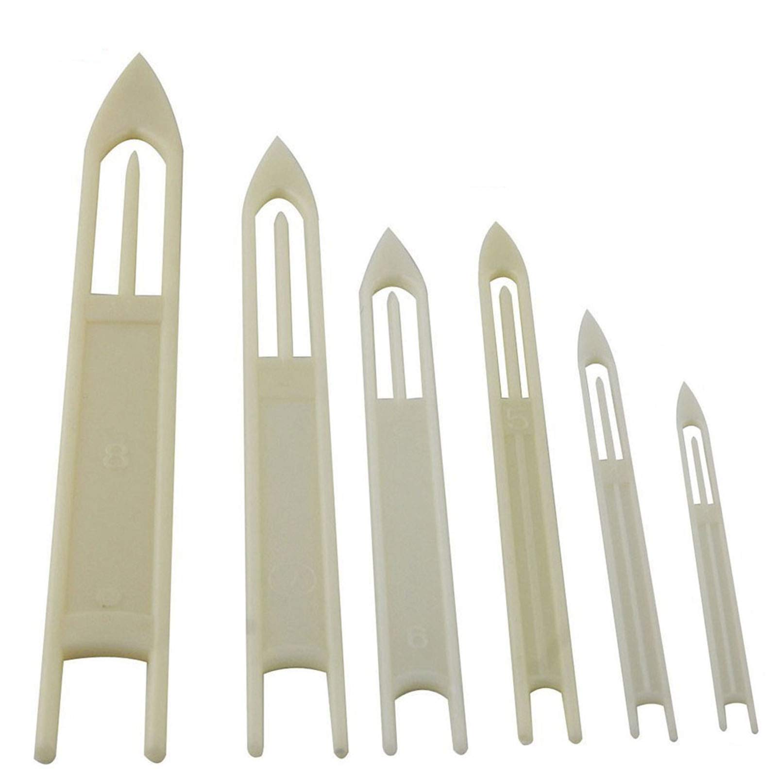 【送料無料】SHADDOCK ネット修理針 手編み網針 ニードルシャトル プラスチック アバリ 補修 網針 6本..