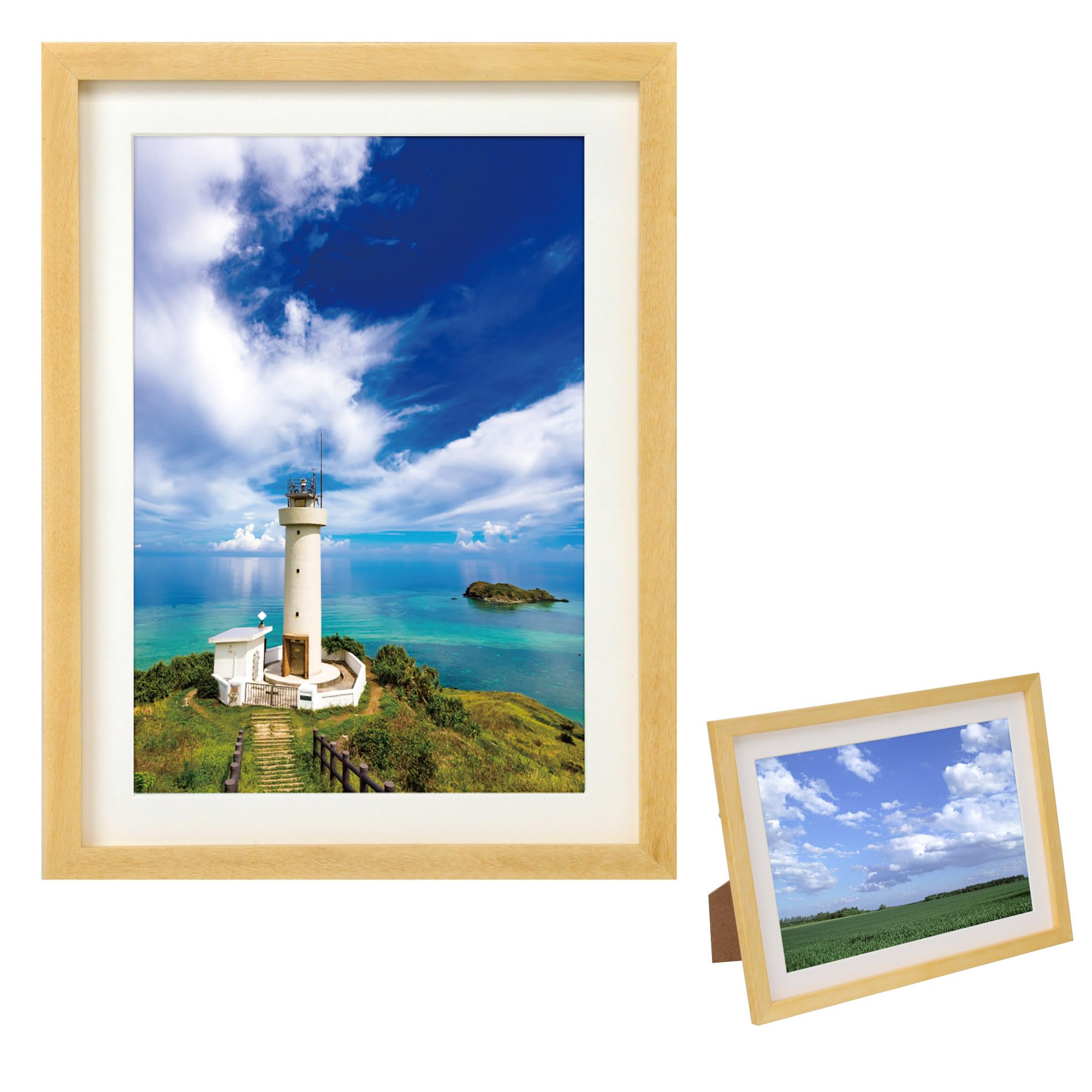 【送料無料】ハクバ HAKUBA 額縁 MM-01 A4 木製 スタンド付 ナチュラル FWMM01-NTA4