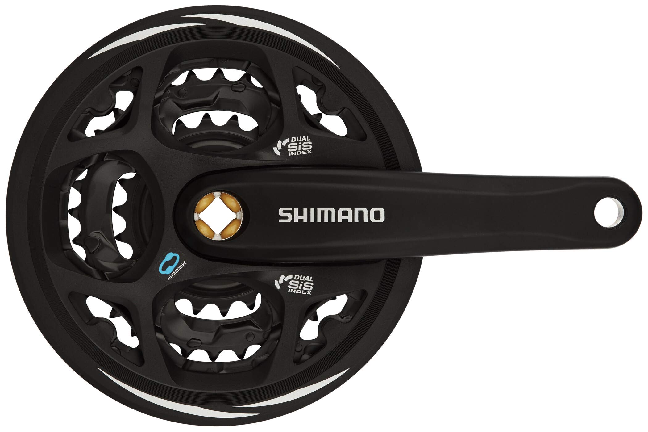 【送料無料】シマノ(SHIMANO) クランクセット FC-M311 ブラック 42X32X22T 175mm 8S/7S チェーンガード付 ・対応BB 四角軸 122.5mm(LL123) EFCM311E222CL ALTUS(アルタス)