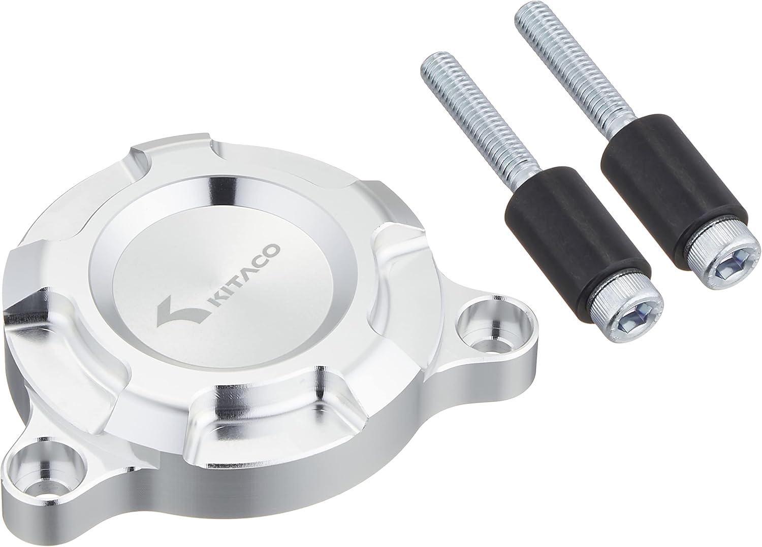 【送料無料】キタコ(KITACO) セルモーターカバー (シルバーアルマイト) グロム(JC61/JC75) アルミ削り出し 316-1432020