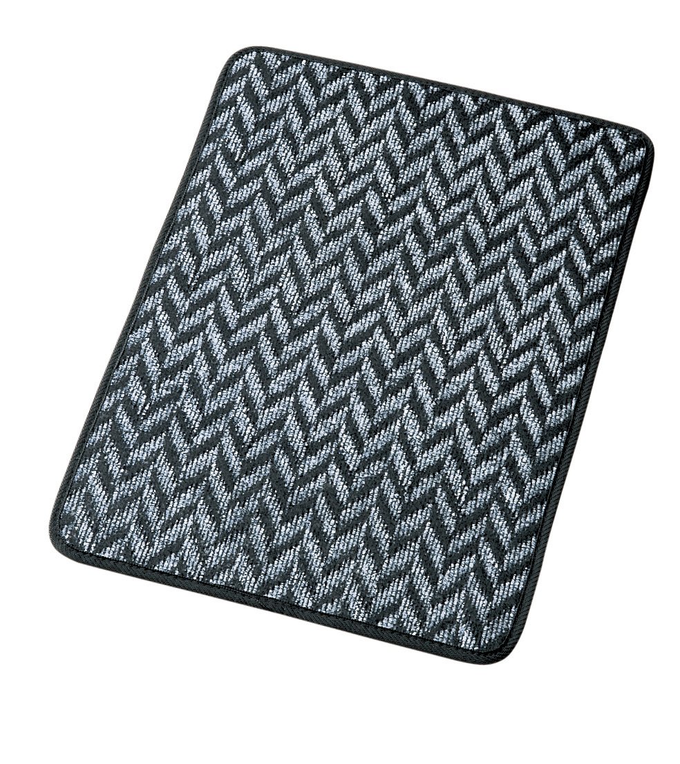 【送料無料】ボンフォーム(BONFORM) カーマット ヘリンボン柄 軽/普通車 フロント1枚 ズレ防止加工 60x44x0.8cm グレー 6263-01GR