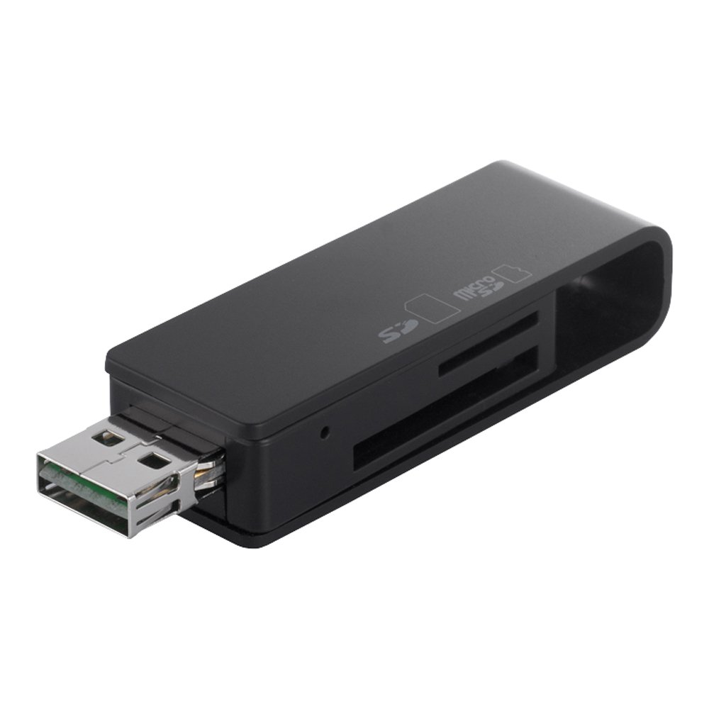 【送料無料】バッファロー BUFFALO 高速カードリーダー/ライター どっちもUSBコネクター搭載モデル ブラック 【PlayStation4,PS4 動作確認済】BSCRD05U2BK