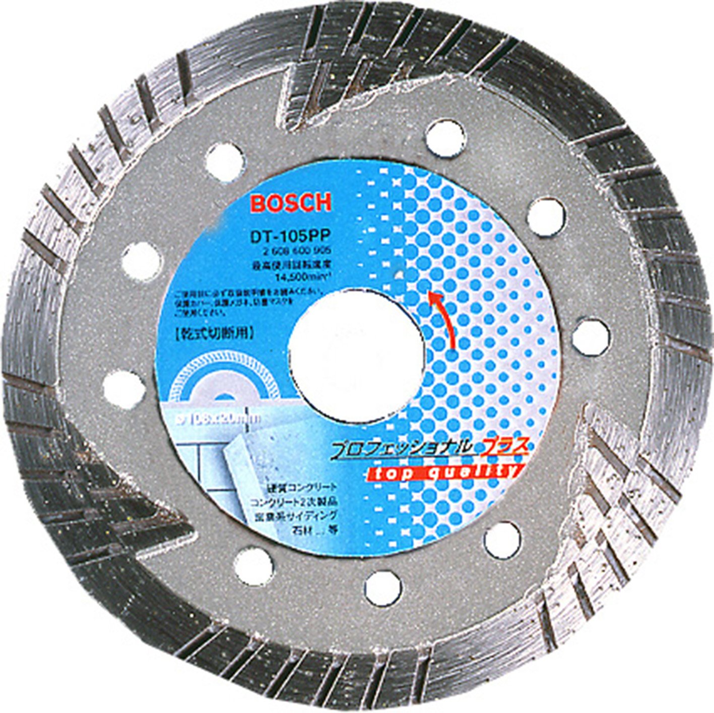 【送料無料】BOSCH(ボッシュ)ダイヤモンドホイール トルネード105mmφ[DT-105PP]