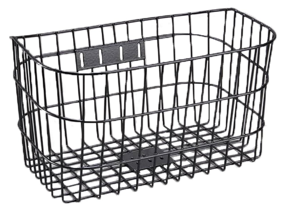 【送料無料】キャプテンスタッグ(CAPTAIN STAG) センタン ワイヤーバスケット角型前用 SSK-C430底でか-ご ブラックメタル Y-5147
