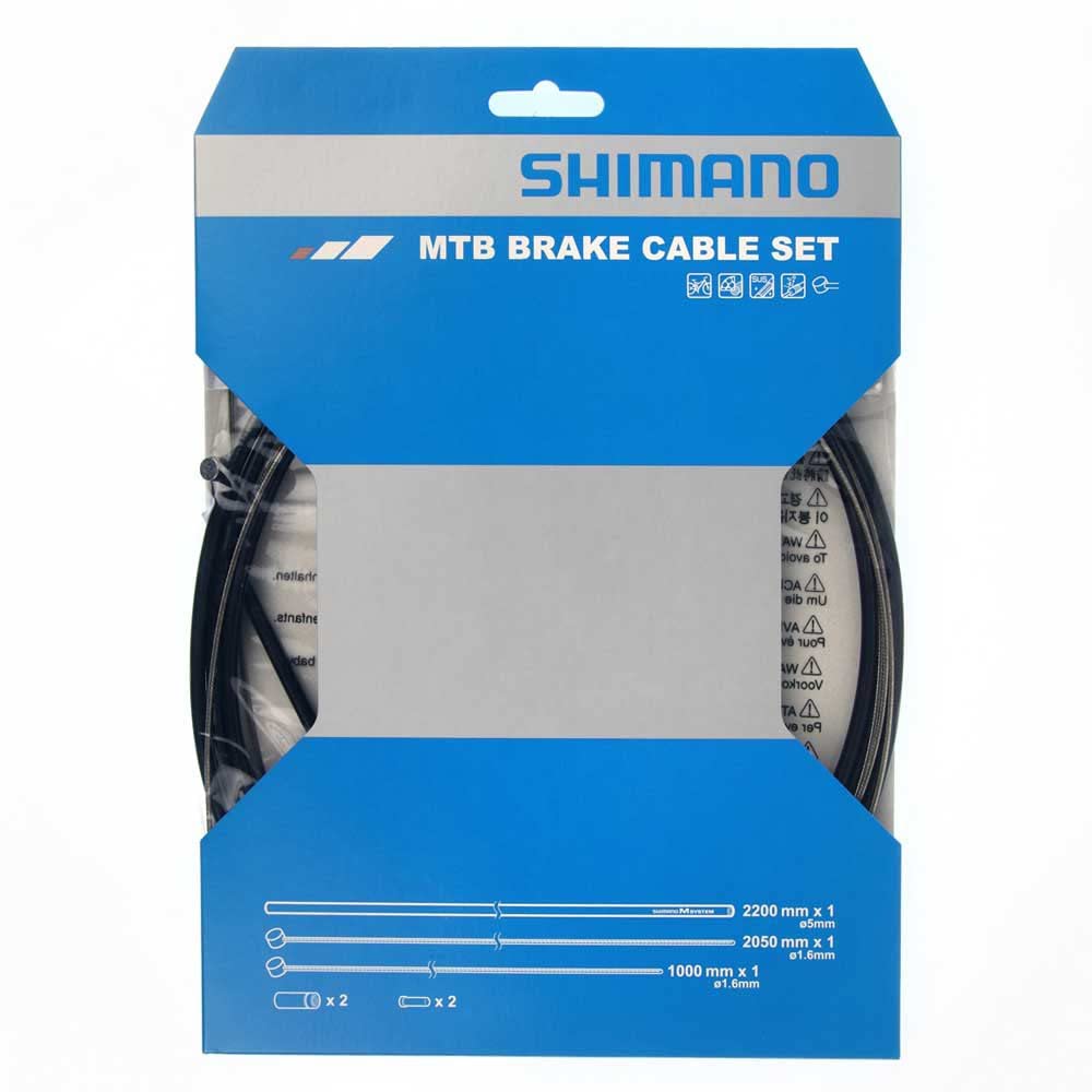 【送料無料】シマノ(SHIMANO) リペアパーツ ブレーキケーブルセット ステンレス MTB ブラック Y80098021