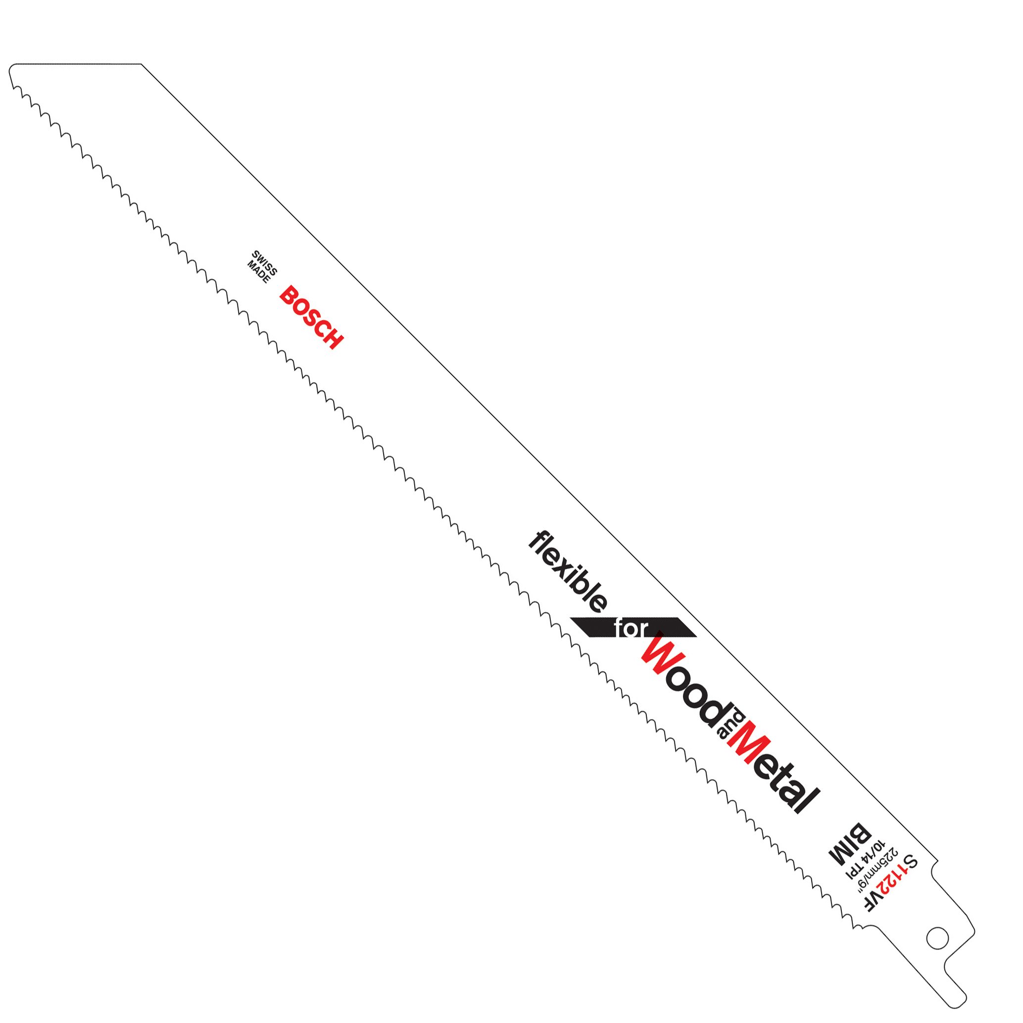 【送料無料】BOSCH(ボッシュ) 木材&金属用セーバーソーブレード5本組 S1122VF