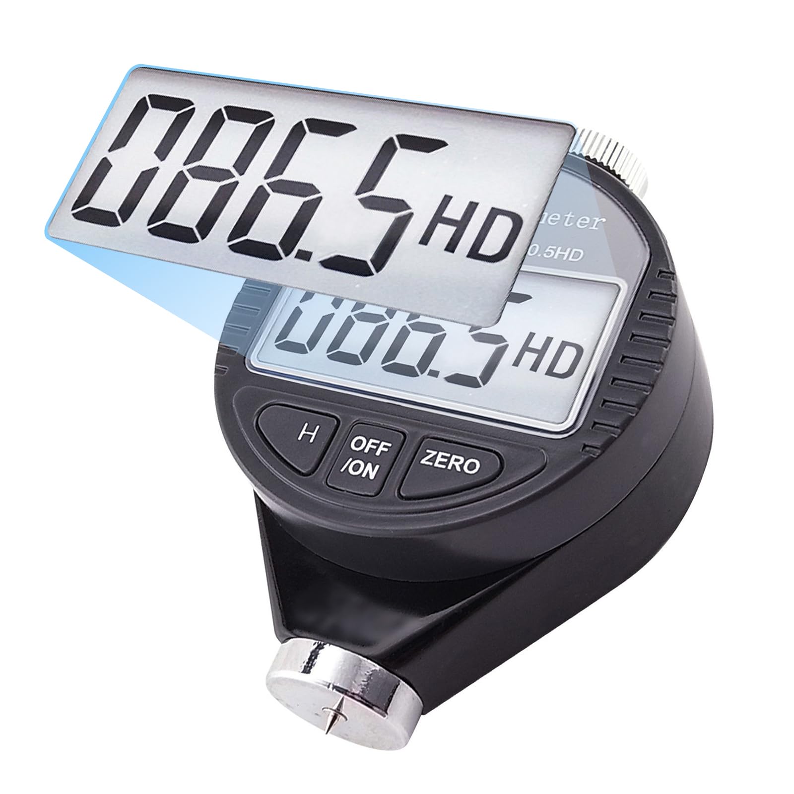 【送料無料】Shore D デュロメーター テスター ポータブル 0-100HD デジタル硬度計 ゴム、タイヤ、プラスチック、熱可塑性プラスチック、床材、ボウリング ボール用 大型 LCD ディスプレイ付き