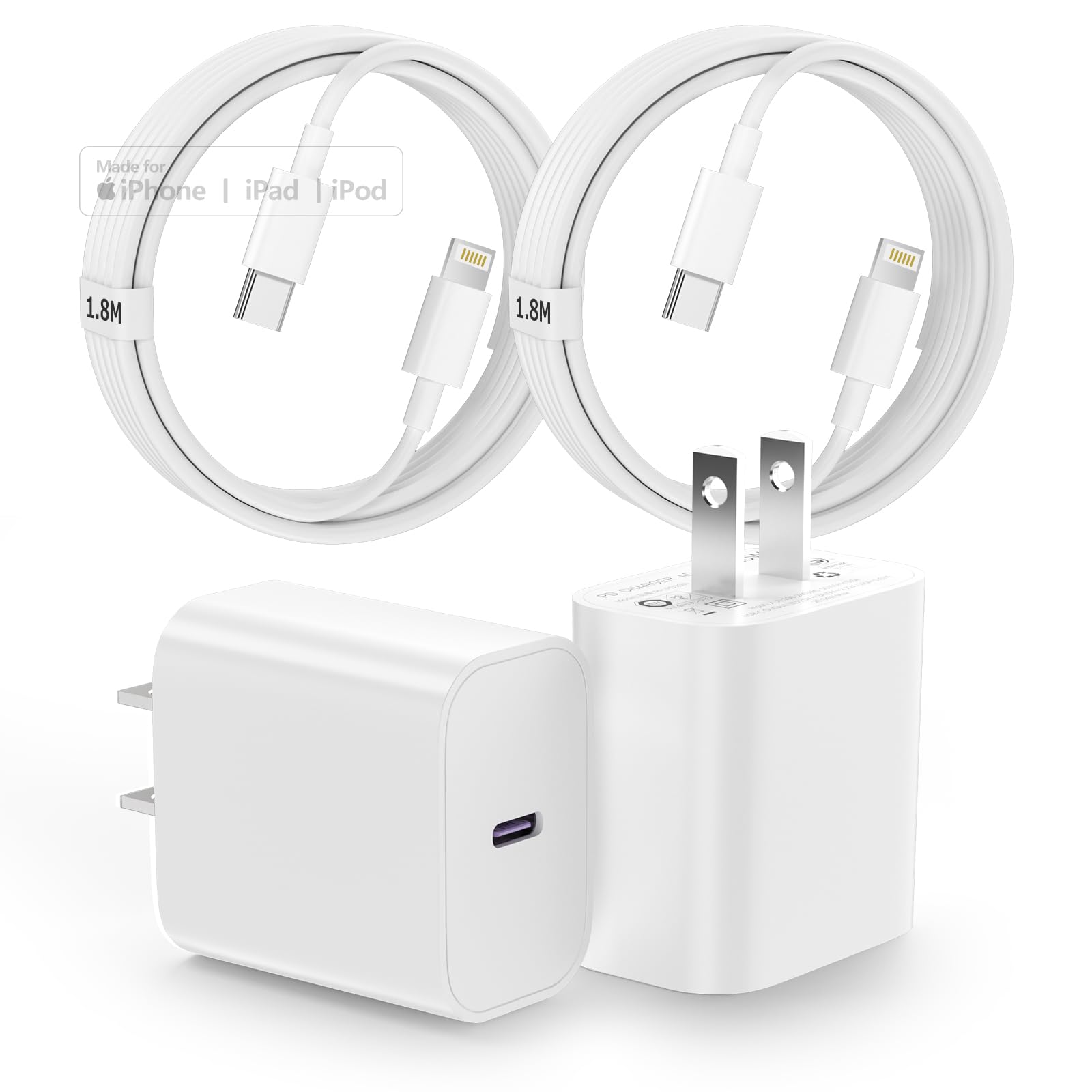 【送料無料】For iPhone-充電器 20W 急速充電器 MFi & PSE認定済み 【AC電源 ...