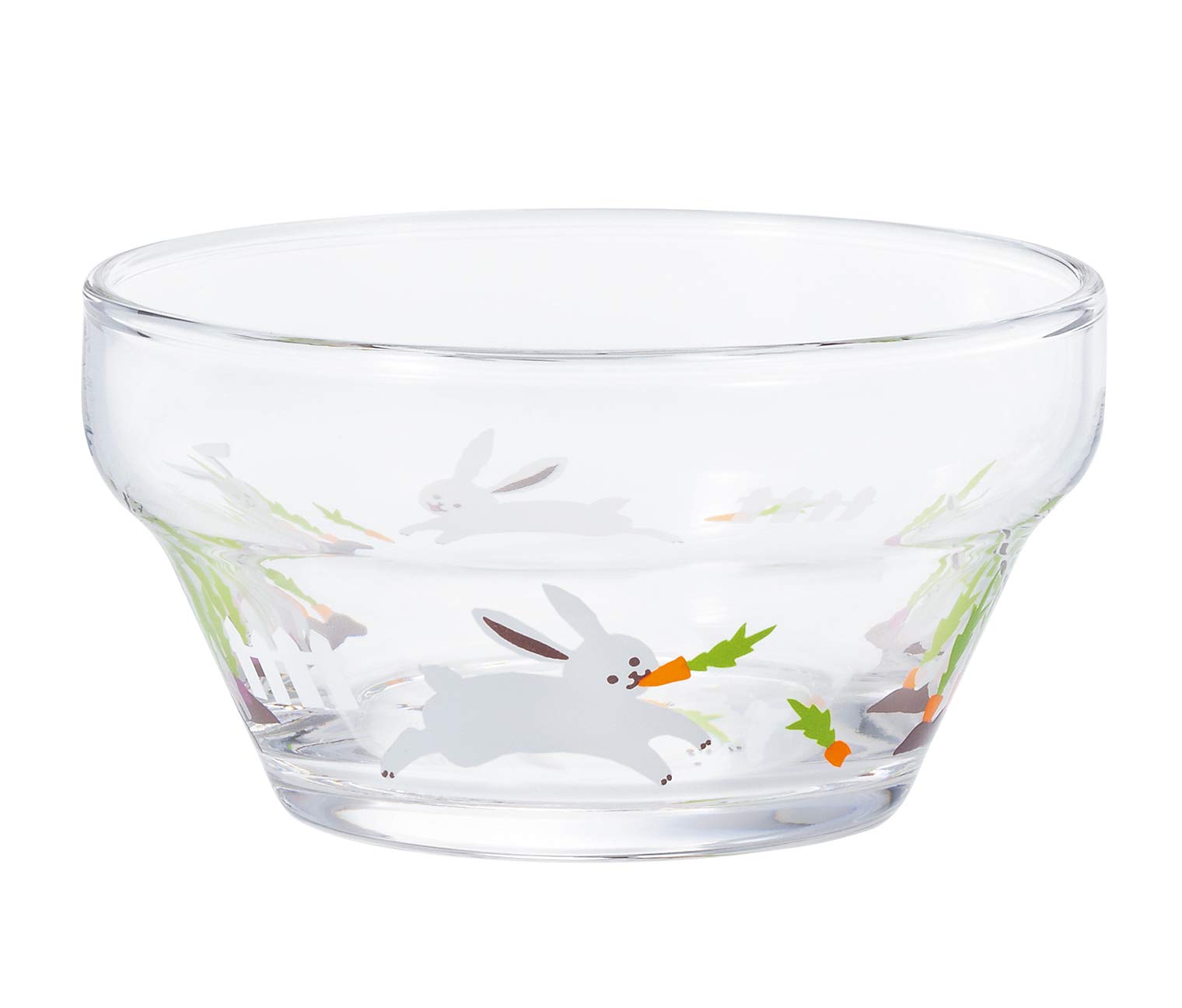 【送料無料】アデリア(ADERIA) つよいこボウル かくれんぼ うさぎ 日本製 化粧箱入 サラダ 食器 ボール スープ 皿 おしゃれ ガラス デザート スイー...
