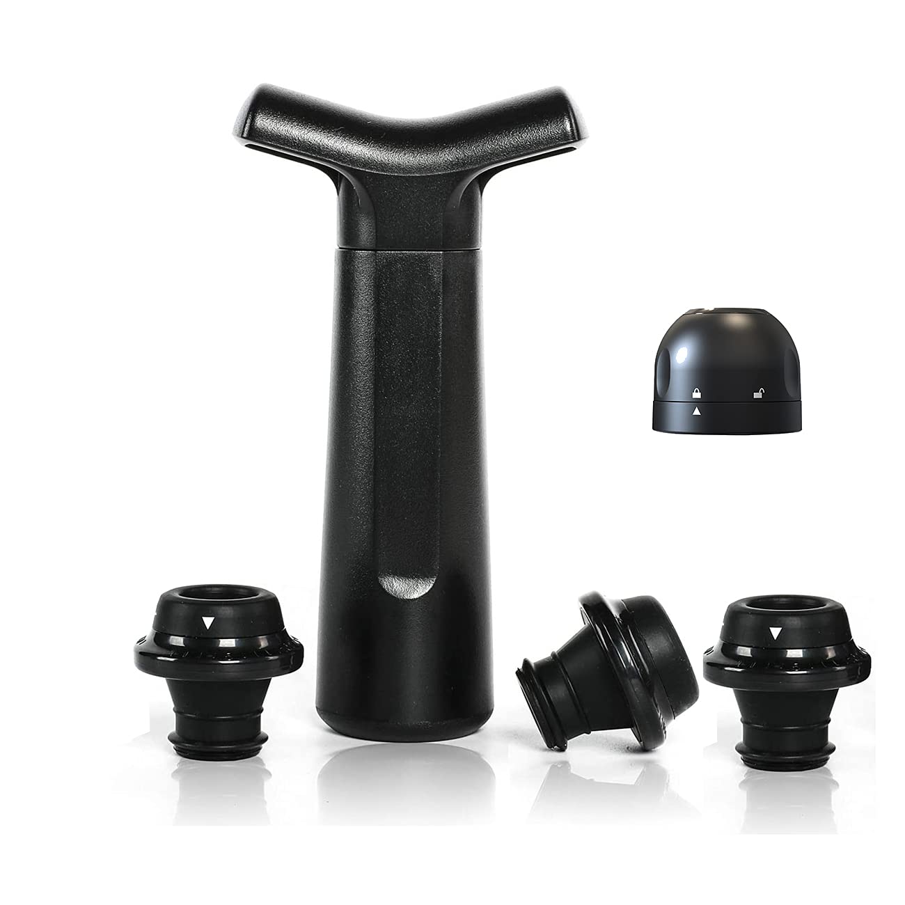 【送料無料】Lazysong 父の日 ワインストッパー バキュームポンプ ワイン栓 キャンプ 真空ポンプ シャ..