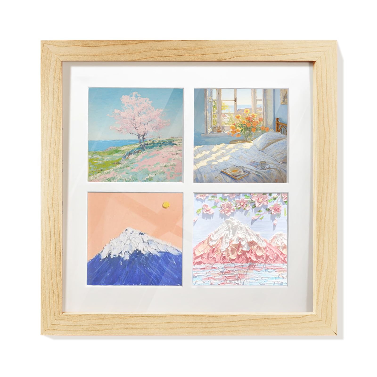 【送料無料】【BEAUTY PLAYER】フォトフレーム 壁掛け 多面 写真立て 複数枚 正方形 写 ...