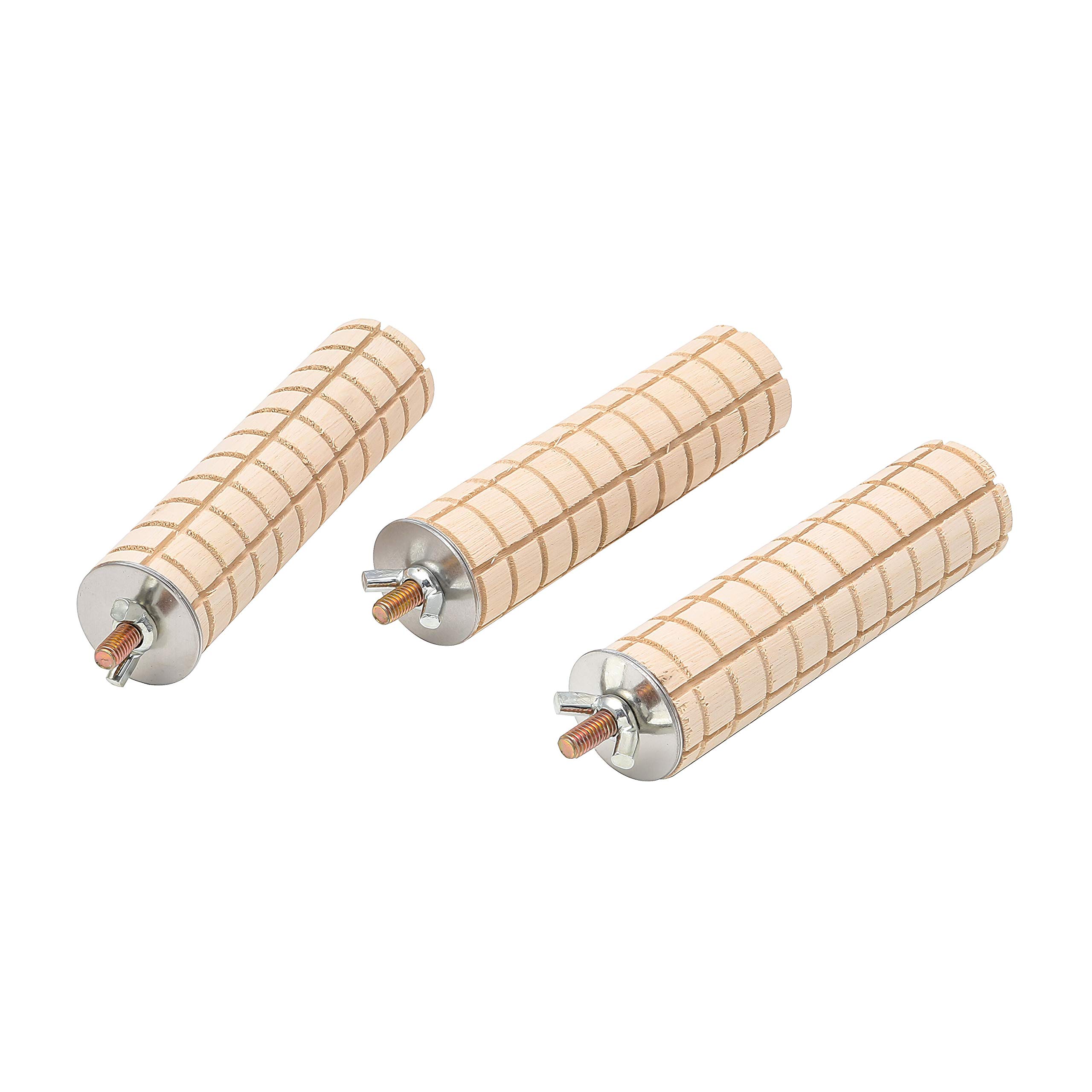 【送料無料】Kingsie かじり木 コーン型 3個セット ハムスター ウサギ 小動物 噛むおもちゃ 止まり木 ..