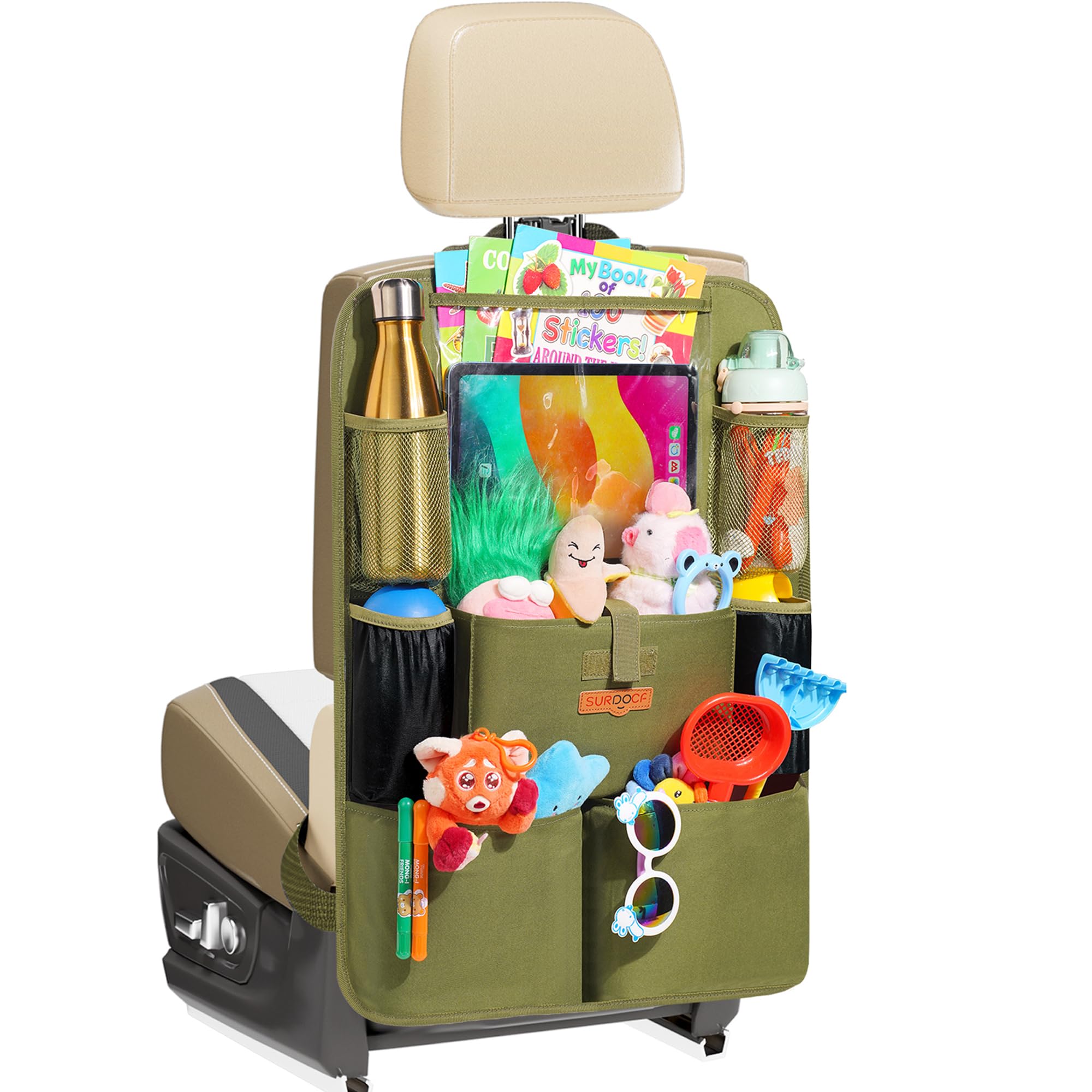 【送料無料】SURDOCA シートバックポケット 車 収納ポケット 後部座席収納バッグ ベビー用品 子供用品 ..