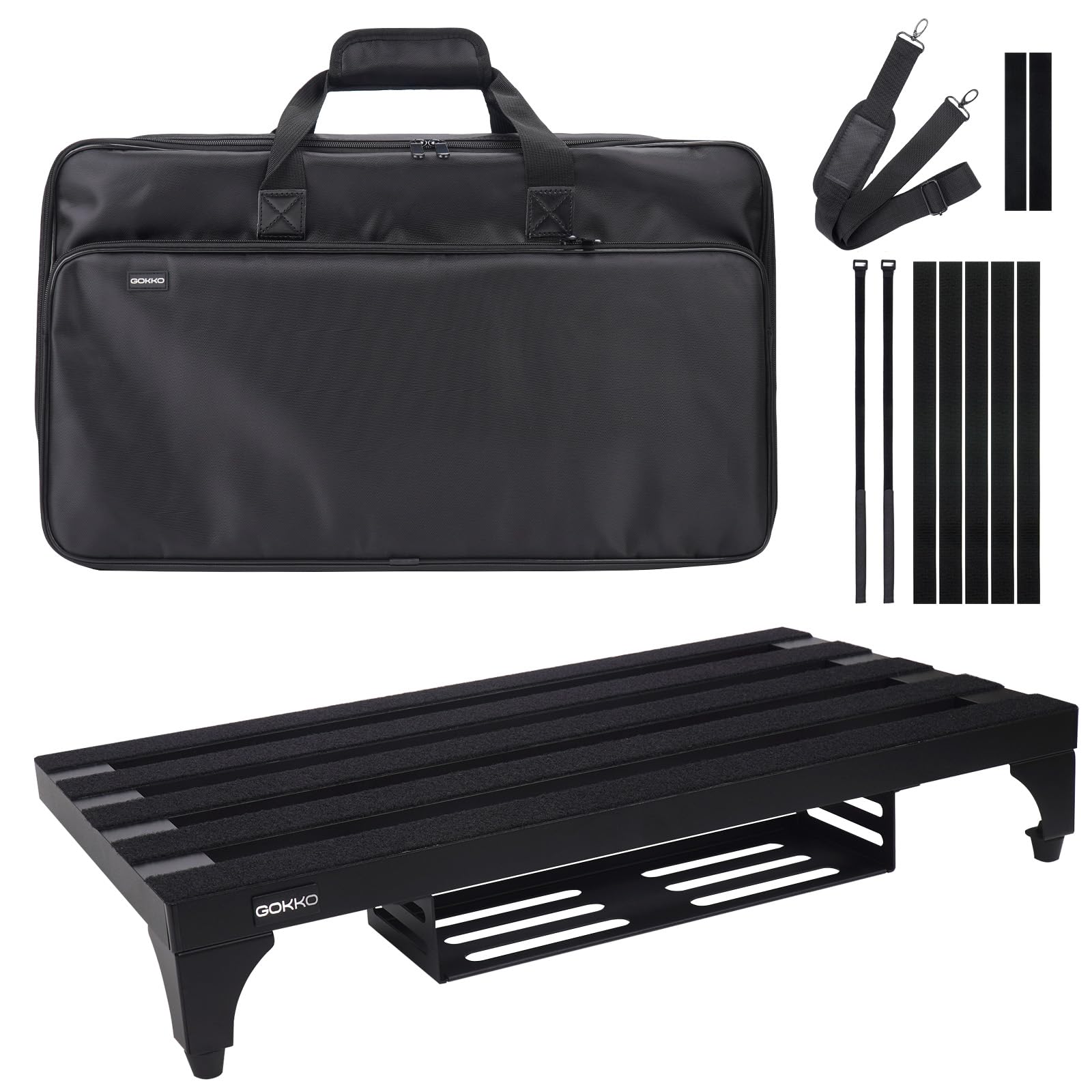 【送料無料】GOKKO 超軽量 ギターエフェクター ボード アルミニウム合金 ペダルボード 丈夫で耐 ...