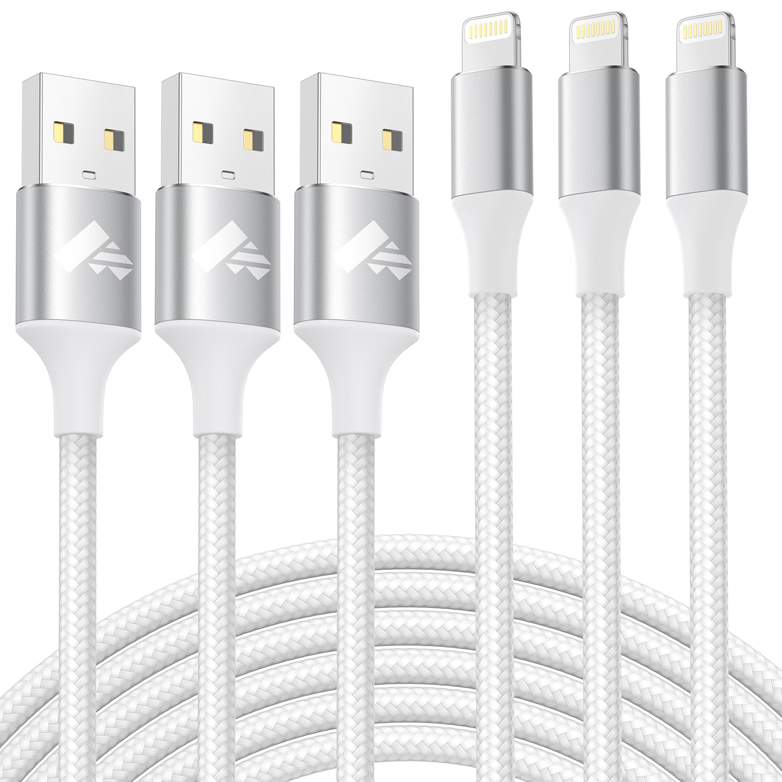 【送料無料】ライトニングケーブル 1m Aioneus iPhone 充電器 ケーブル 3本セット ...