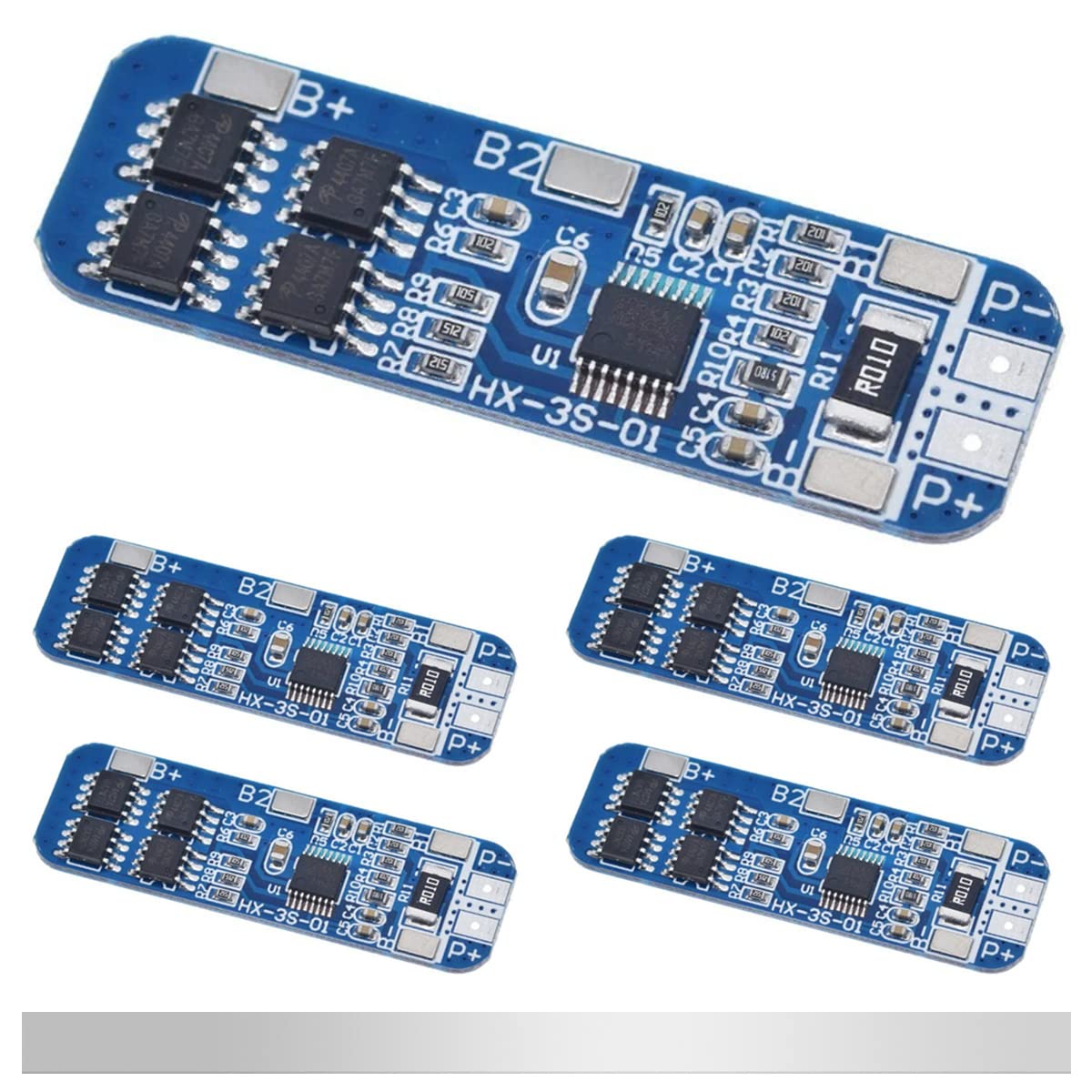 【送料無料】DAOKAI 5 個 3S 10.8V 11.1V 12.6V 10A リチウム電池保護板 BMS PCB 保護板 18650 ニッケ..