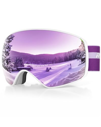 【送料無料】[RIOROO] スキーゴーグル スノーボード ゴーグル 二層磁気 ゴーグル スキー 着脱可能レン..