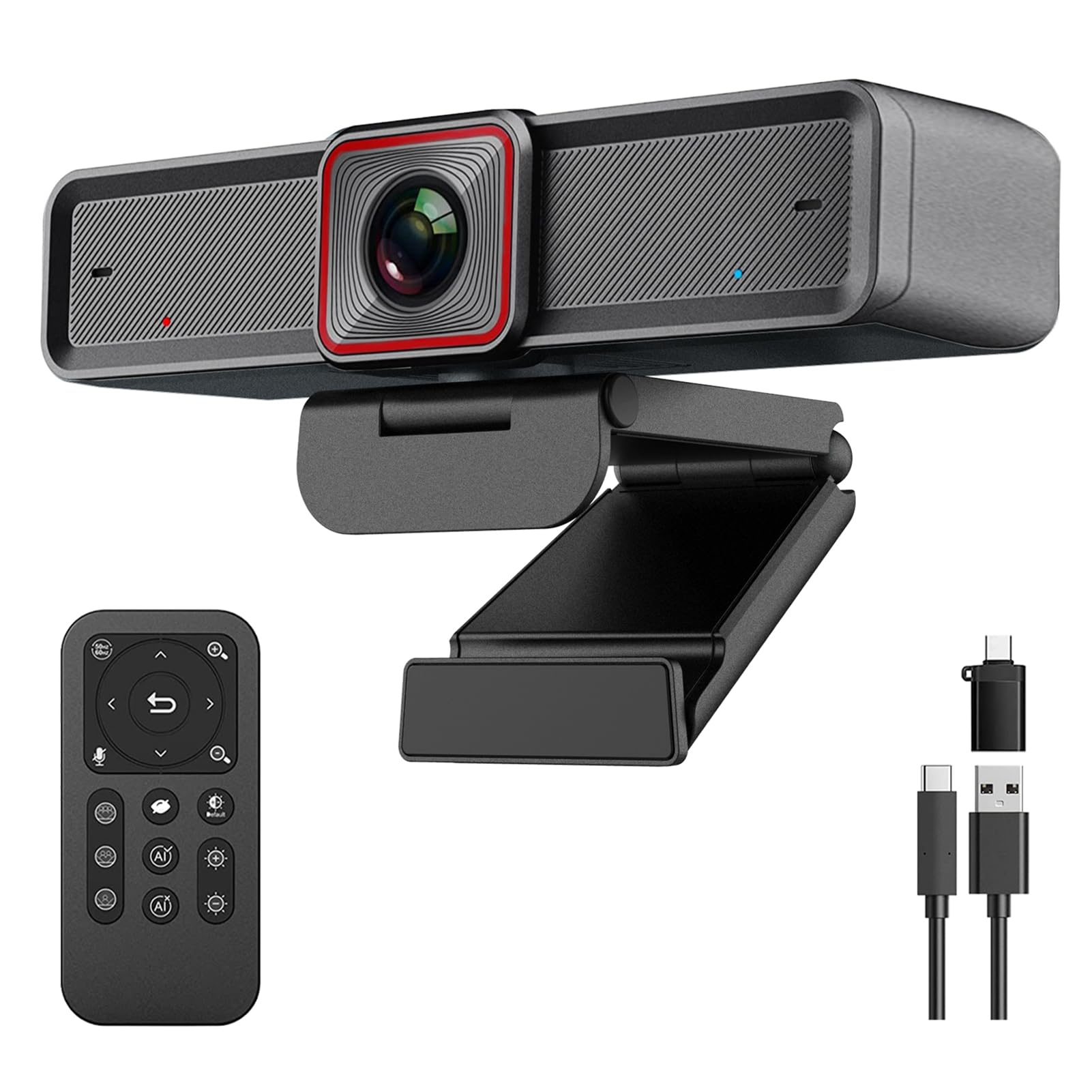 【送料無料】Spedal 4K Webカメラ AI 自動追跡 会議カメラ オートフレーミング 30°100° 10倍ズーム UHD 800万画素 4K/30fps や 1080P/60fpsに対応 マイク内蔵 リモコン付き USB-C プラグ&プレイ ビデオ通話/web会議/ライブ配信/オンライン授業 Windows/macOS対応…