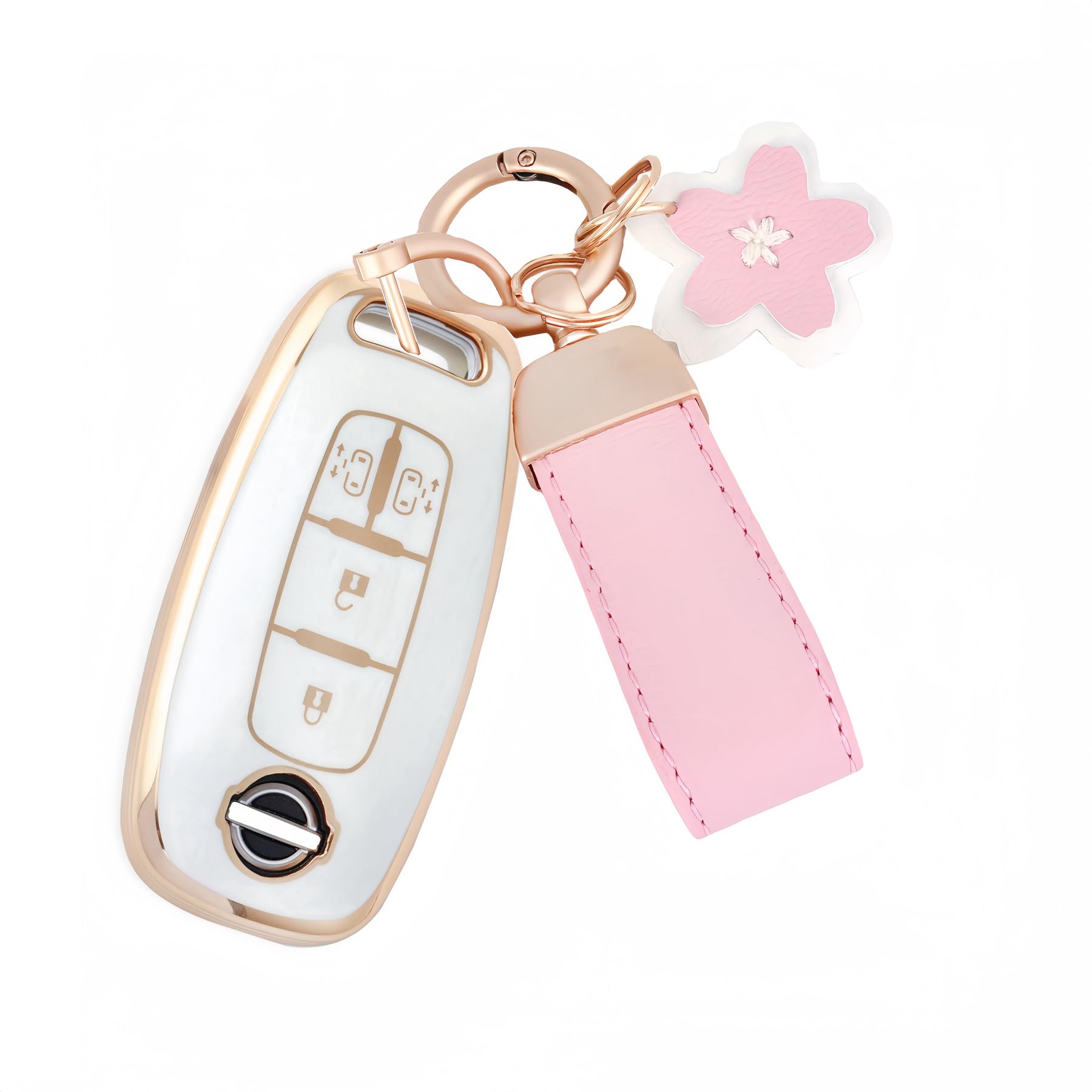 【送料無料】[Nacalikeey] キーケース適合日産専用新型セレナスノーキーホルダーさくらキーケ ...