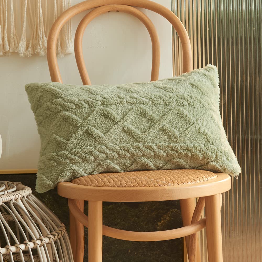 【送料無料】YunJeude クッションカバー 30x50cm 北欧 2枚セット フェイクファー フ ...