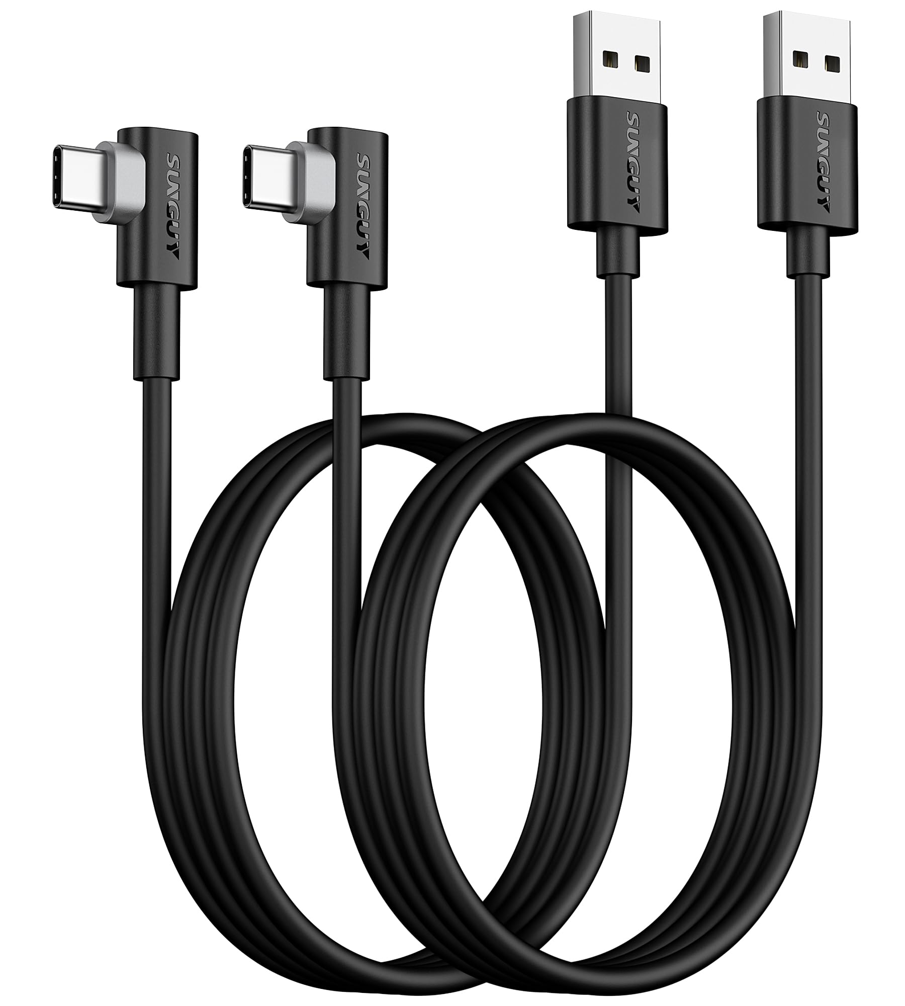 【送料無料】SUNGUY USB Type C ケーブル l字 1M【2本組】最大18W急速充電 USB C ケーブル タイプCケーブル USB2.0データ転送 iPad Pro/Galaxy/Xperia/Google などのUSB-C機種に対応 1m