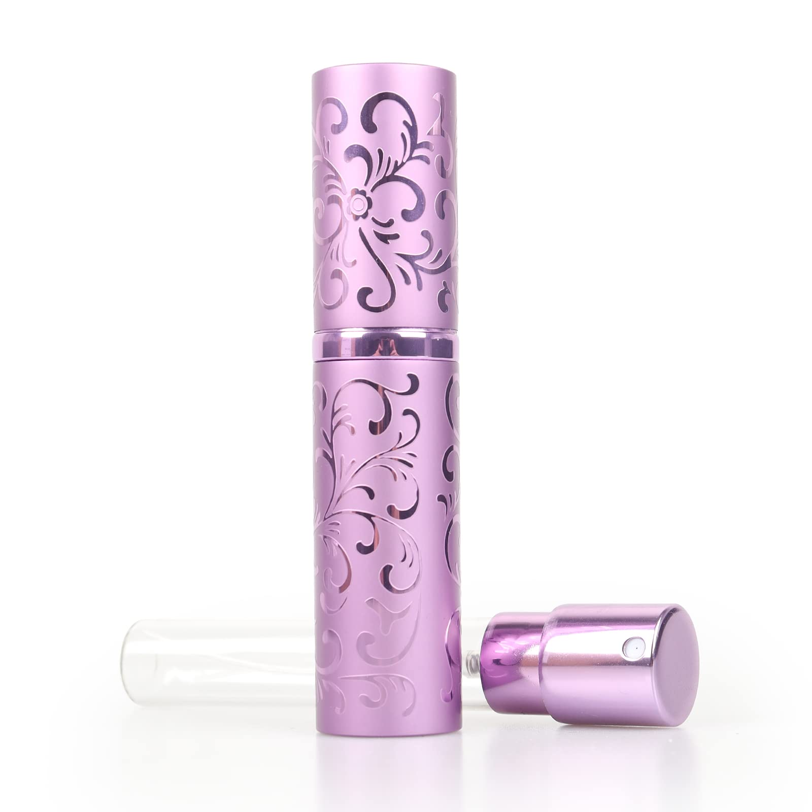 【送料無料】TUANR 10ml香水スプレーボトル 回転パターンの高級陽極酸化アルミニウムスプレーボトル ポータブル空ボトルアトマイザー詰め替え 香水スプレーボ...