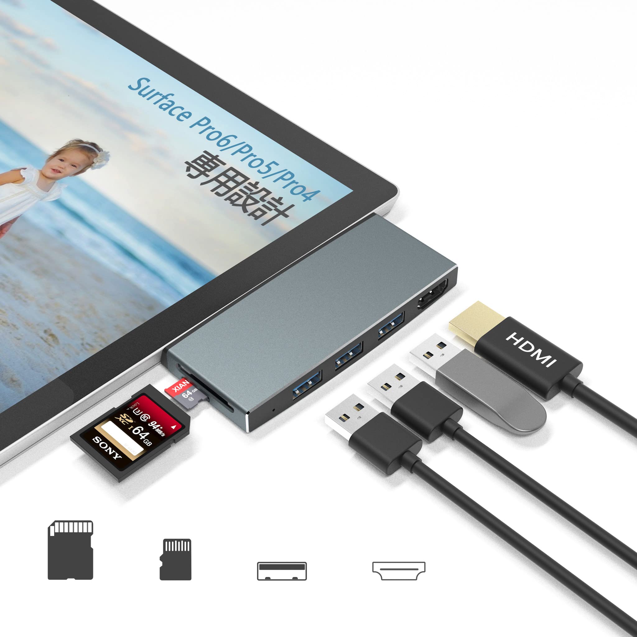 surfacepro 5世代 Surface dock セット 付き Surface Pro/Laptopドック