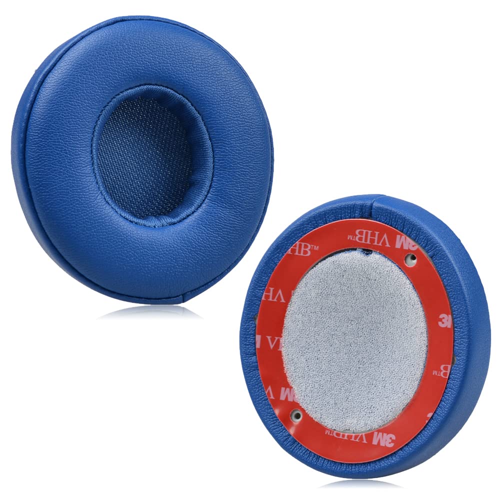 【送料無料】JHZZWJ イヤーパッド 互換性 パッド 交換用 Beats Solo 2 & Solo 3 Wired Headphones ヘッドホンに イヤークッション 対応 blue