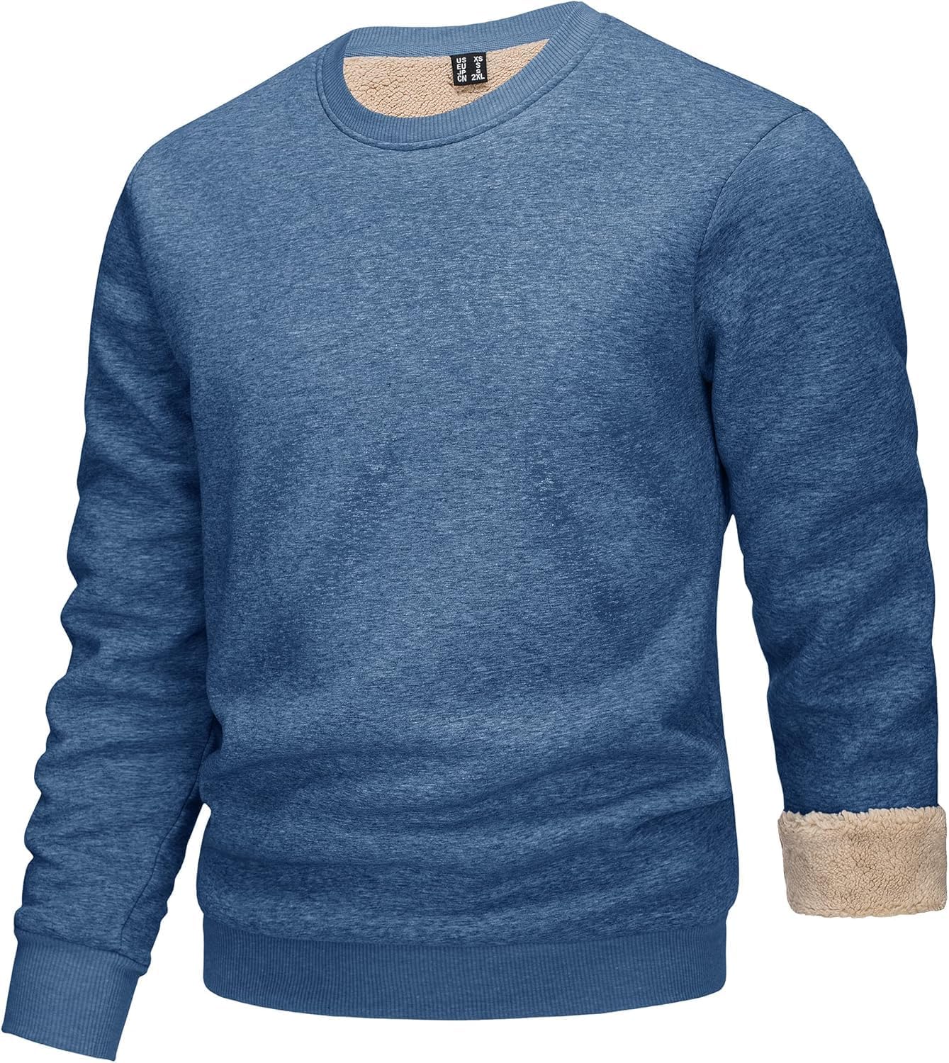 【送料無料】[KEFITEVD] ロングtシャツ メンズ スウェット トレーナー 裏起毛 保温 長袖tシャツ 無地 ..