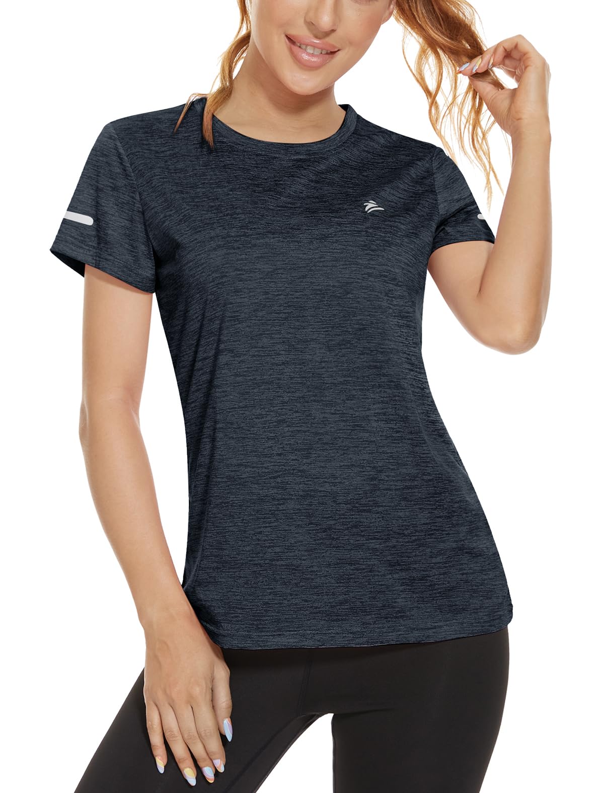 【送料無料】[KEFITEVD] tシャツ レディース 半袖 速乾 スボーツウェア 大きいサイズ トレーニングシャ..