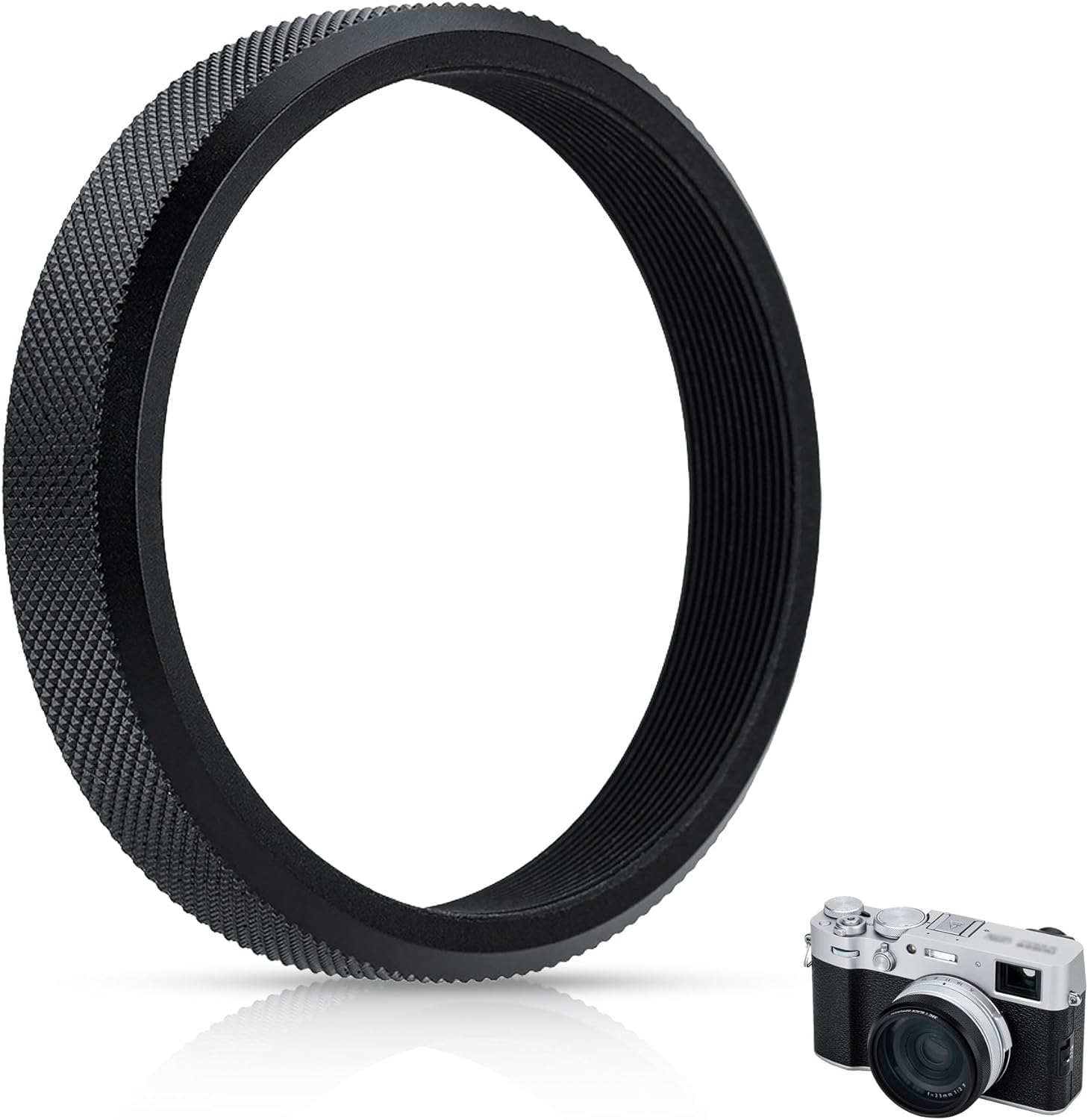 【送料無料】【アップグレード版】JJC 49mmアダプターリング 富士 Fuji X100VI / X100V / X100F / X100..