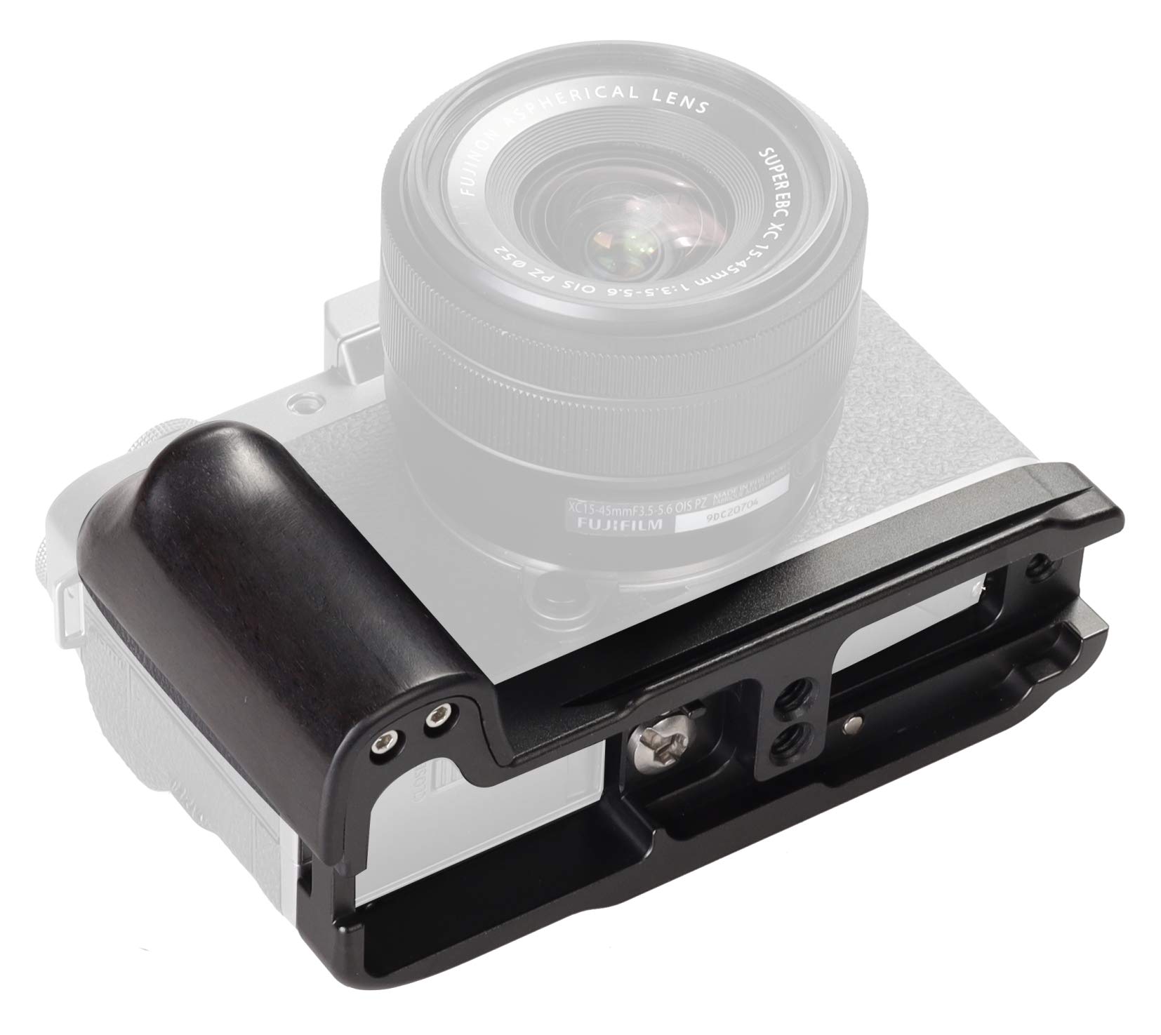 【送料無料】WEPOTO X-T200 用ハンドグリップメタル黒檀木材 GP-XT200